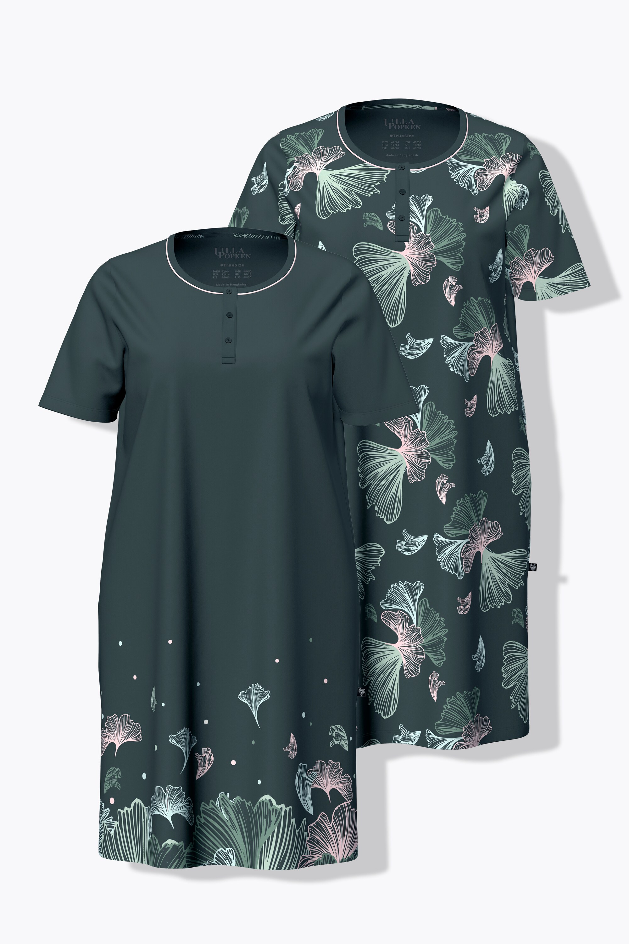 Lot de 2 chemises de nuit / T-shirts longs, ULLA POPKEN