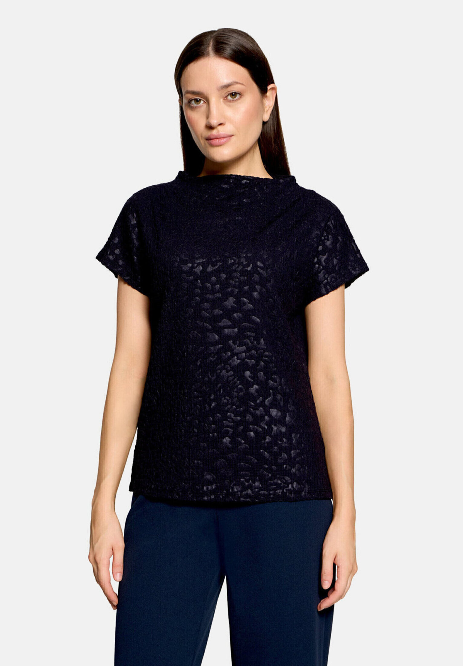 T-Shirt avec structure à col montant, BETTY BARCLAY