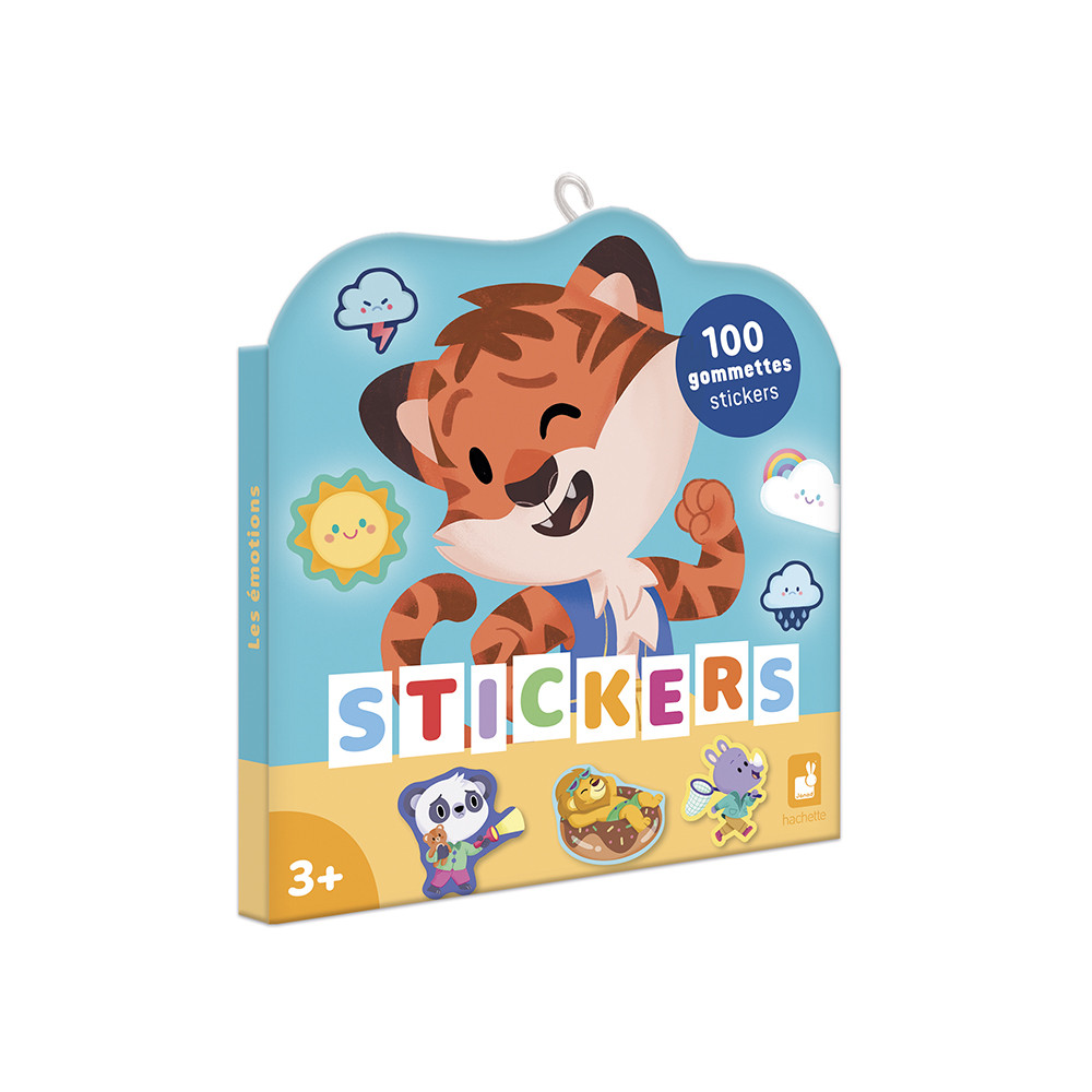 Gommettes Les Émotions - Pack 100 Stickers, JANOD