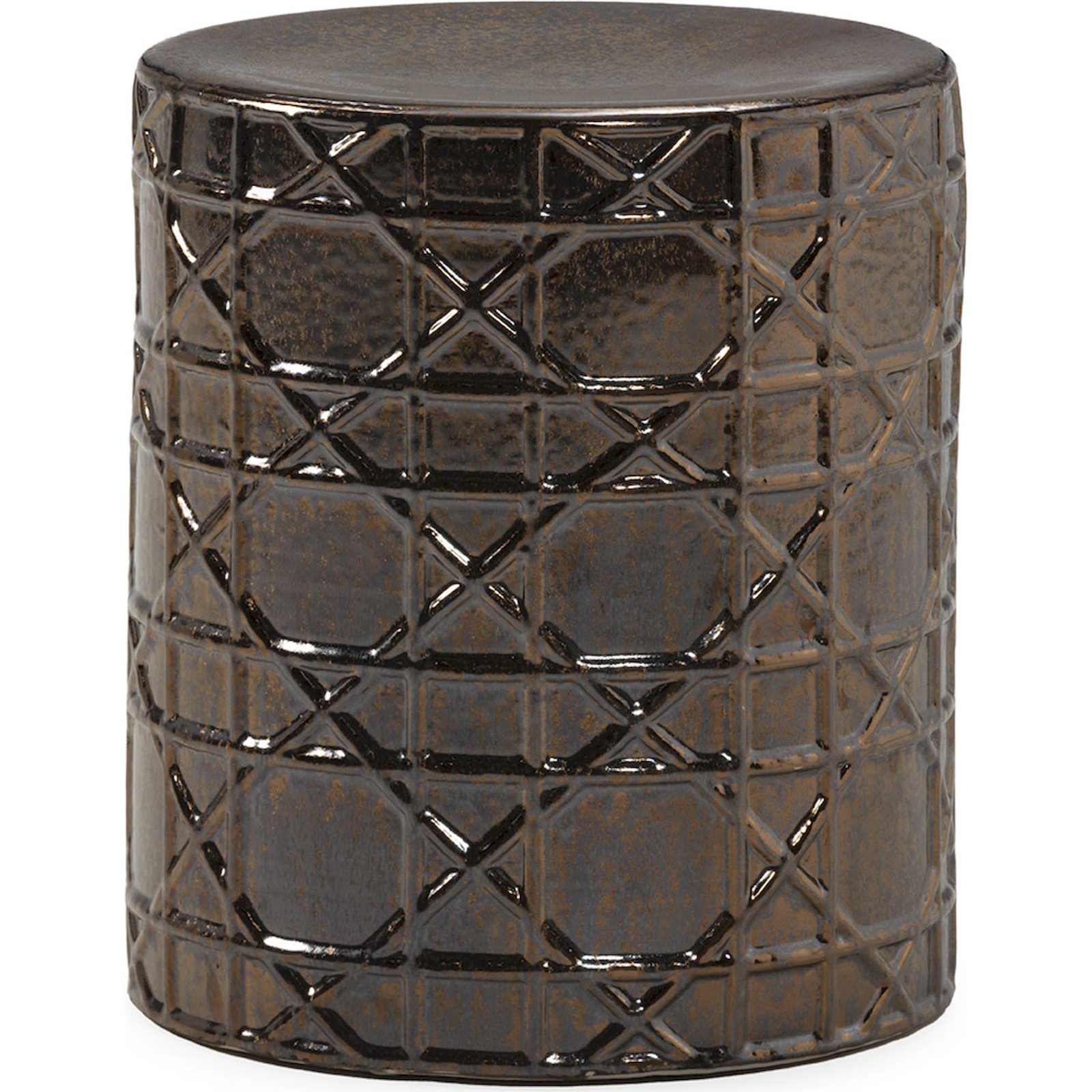 Tabouret céramique esprit graphique, RECOLLECTION