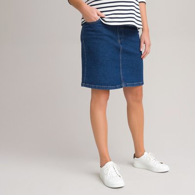Organic Cotton Maternity Skirt in Denim LA REDOUTE COLLECTIONS