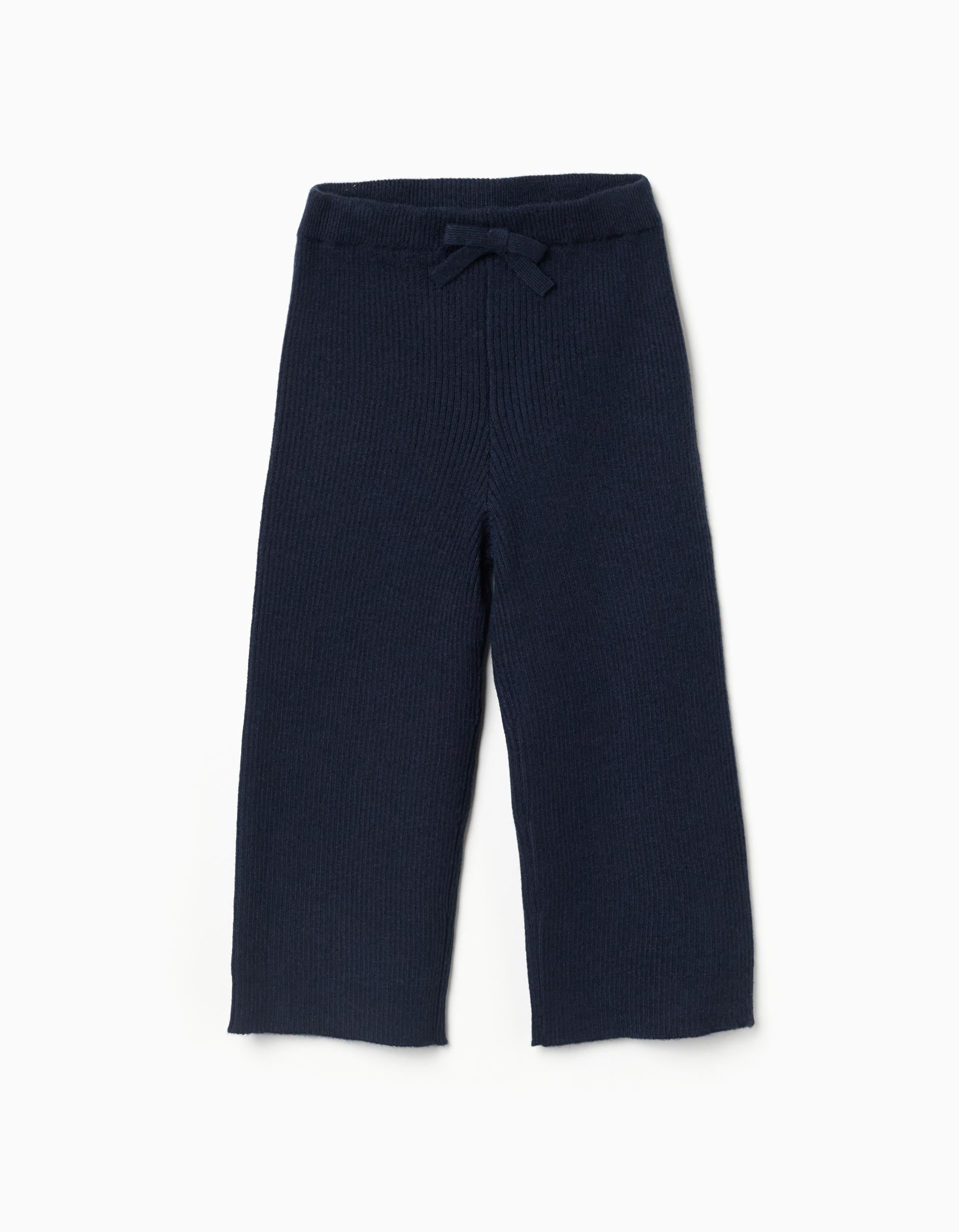 Pantalon à jambe large en maille côtelée, ZIPPY