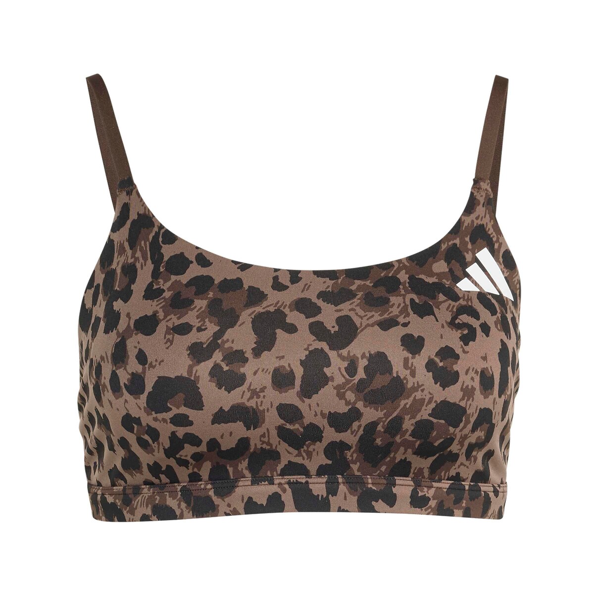Brassière de sport imprimé léopard, adidas Performance