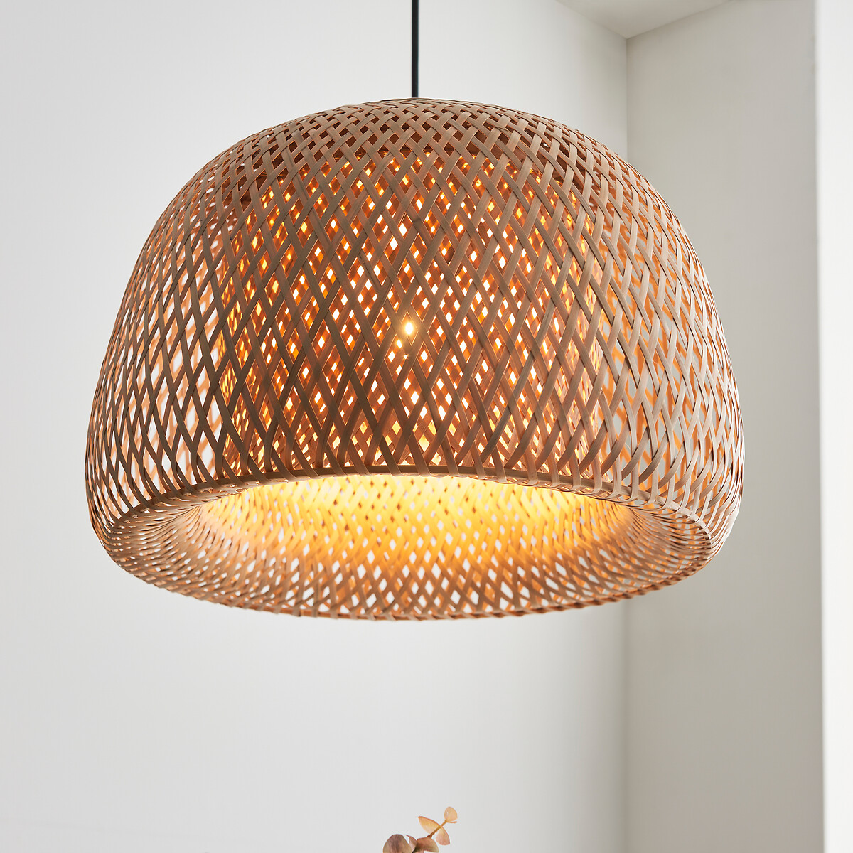 Banner Round Rafia Pendant Ceiling Light, ÉDITÉ