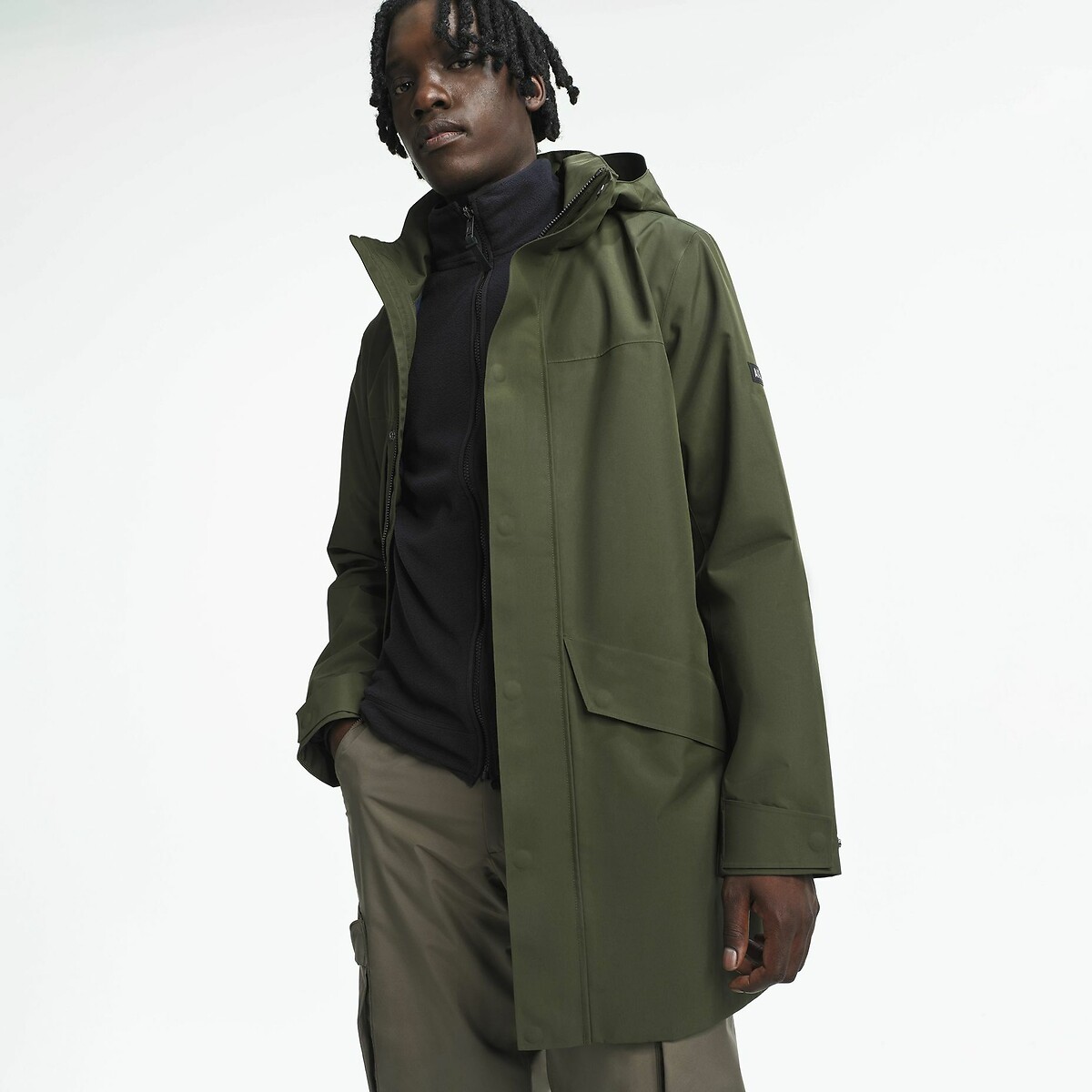Gore Tex T-Kit 2-Layer Long Hooded Parka, AIGLE