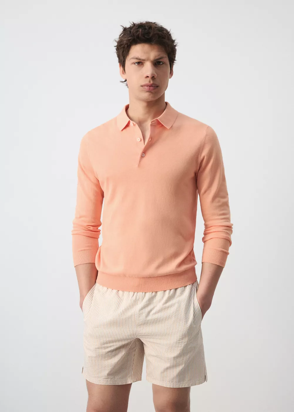 Polo maille fine 100 % coton, MANGO MAN