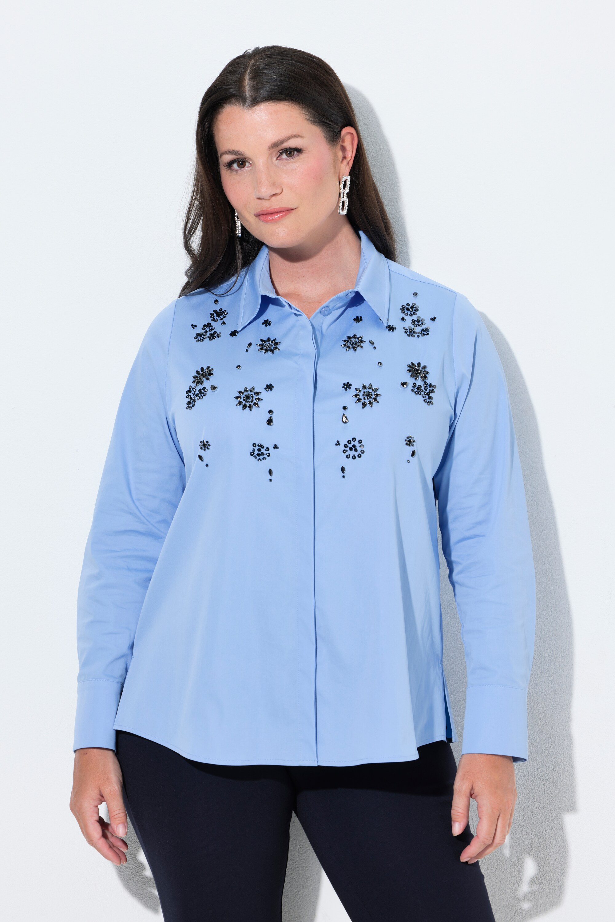 Chemisier avec strass et paillettes, ULLA POPKEN