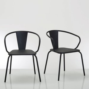 Oblice Set of 2 Metal Garden Chairs LA REDOUTE INTERIEURS image