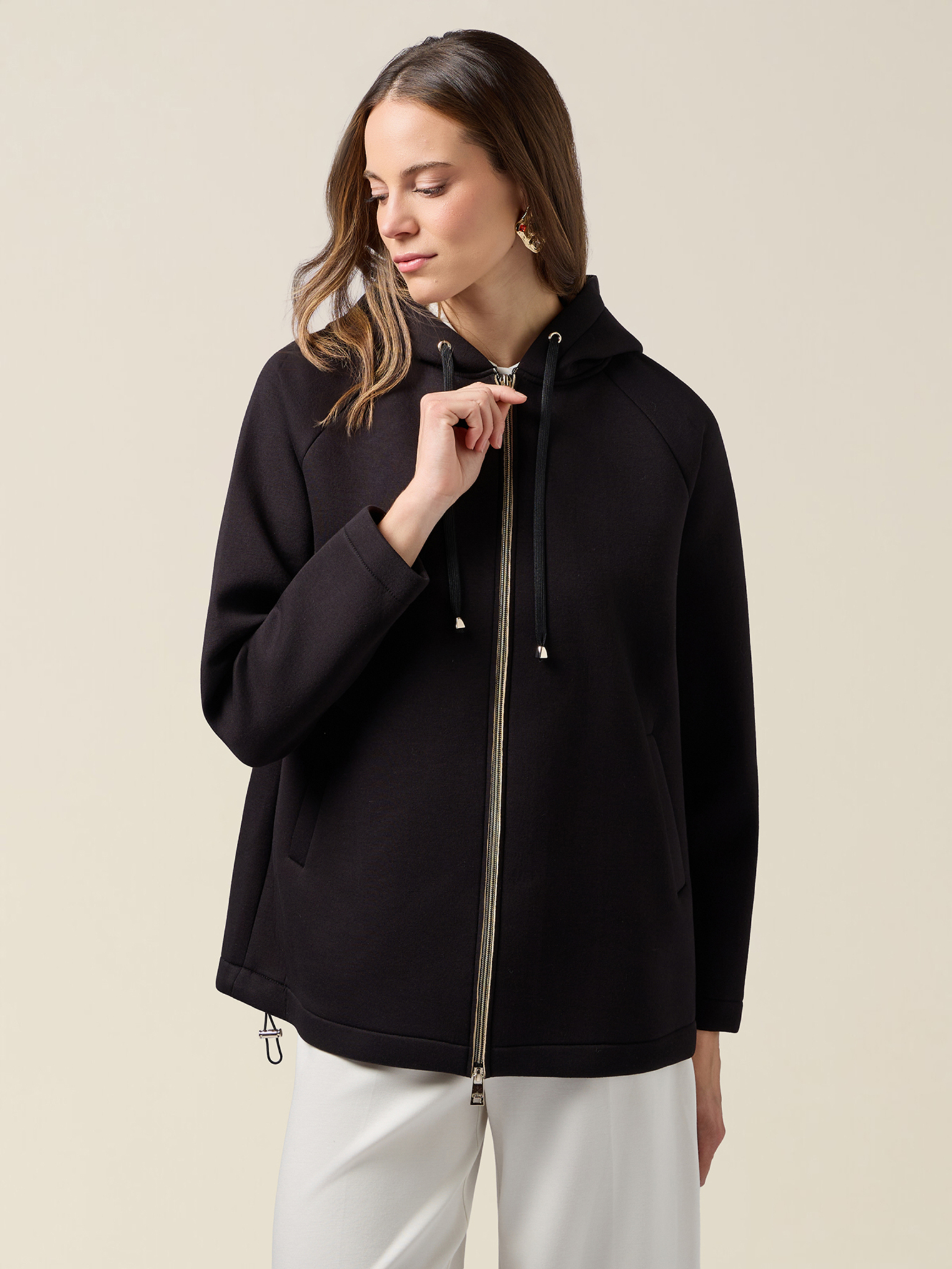 Veste à capuche et zip, OLTRE