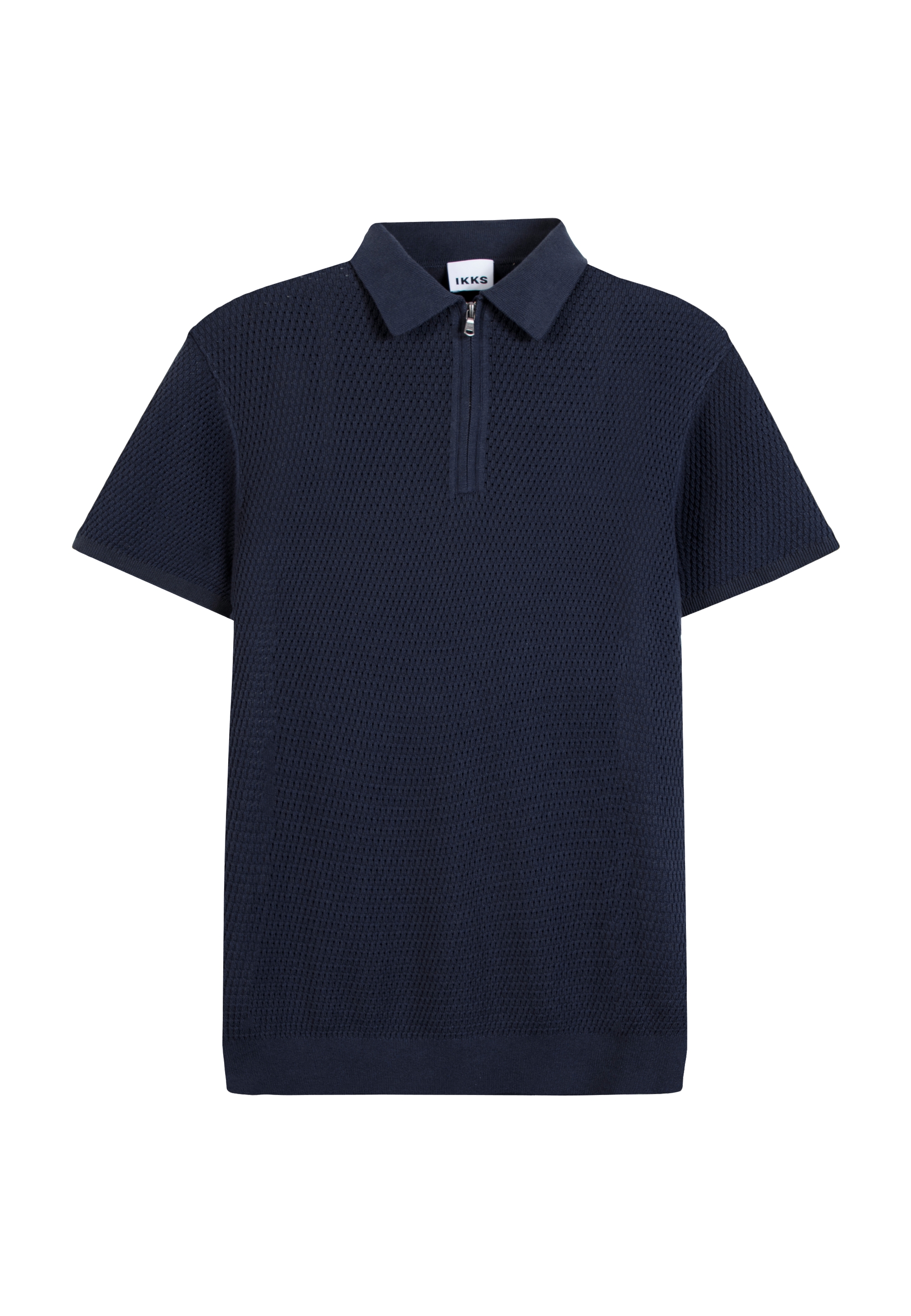Polo tricot relief ajouré, IKKS