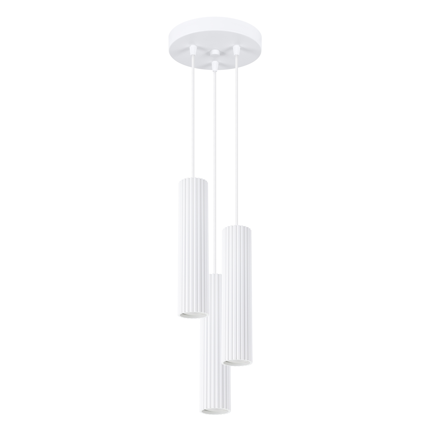 Suspension Aluminium Blanc GU10 3 Karbon, EDEN