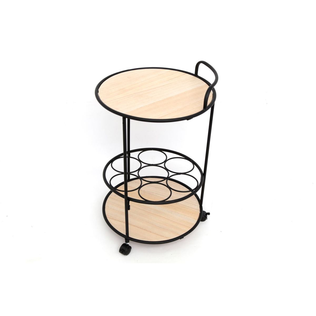 table d'appoint industriel jeff - diam. 37 x h. 60 cm