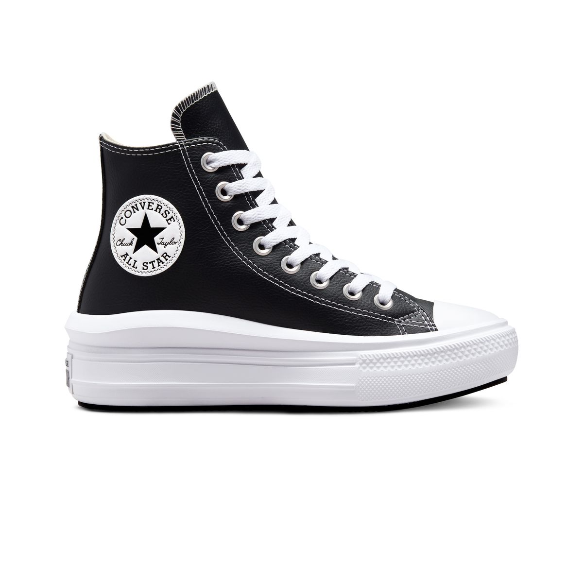 Converse basse plateforme online noir