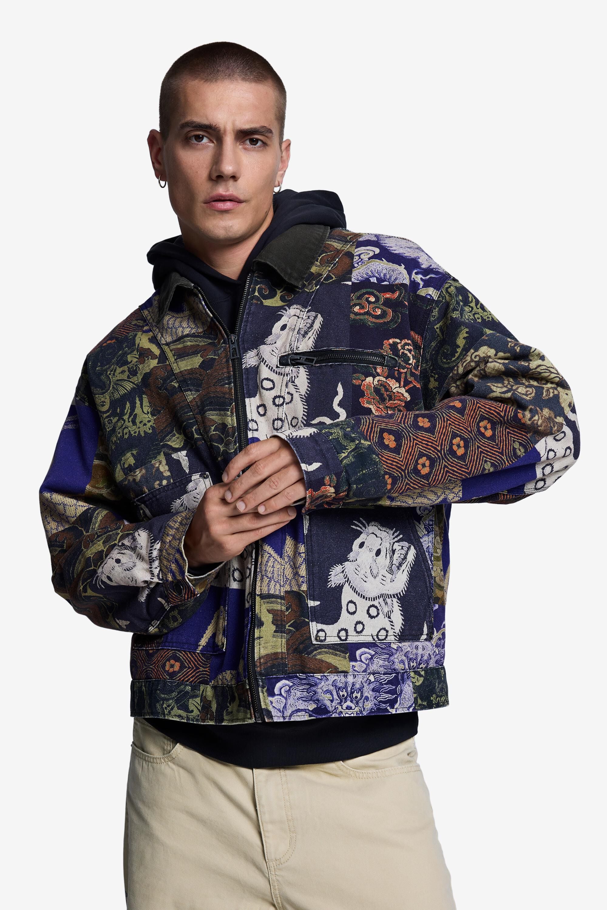 Veste imprimée camouflage, DESIGUAL