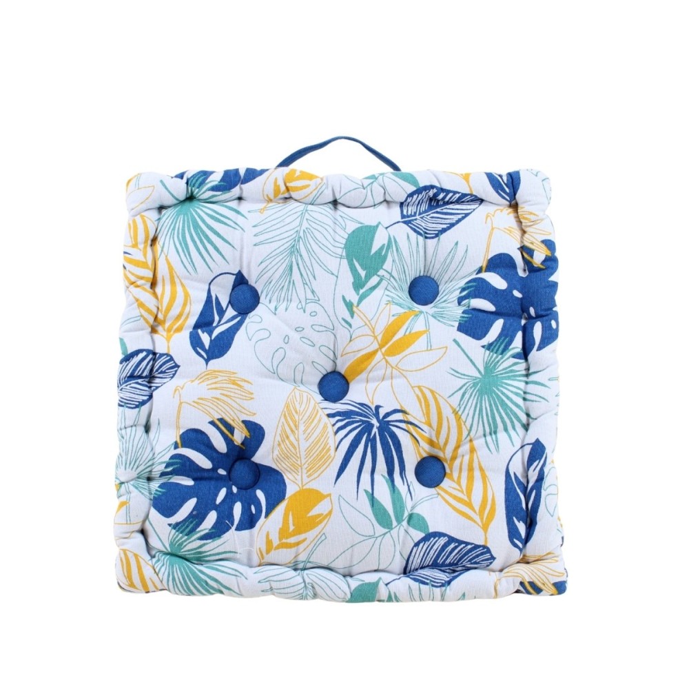 Coussin de sol motifs tropical 40x40cm, ORNAMI