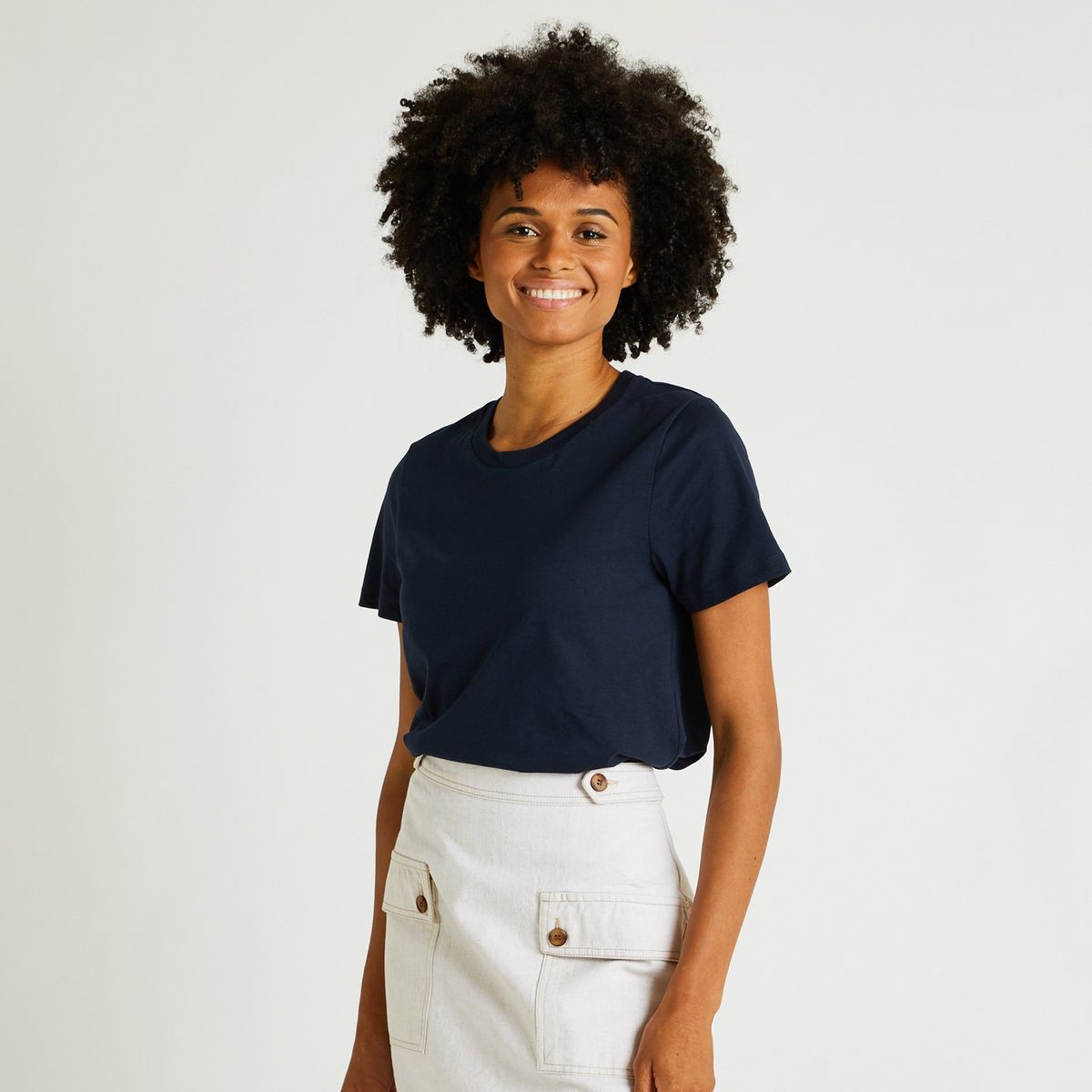 Pull Ou T-shirt Monoprix En Coton Bio - Tailles L, XL (42-44) - Neuf Avec étiquette - Gris