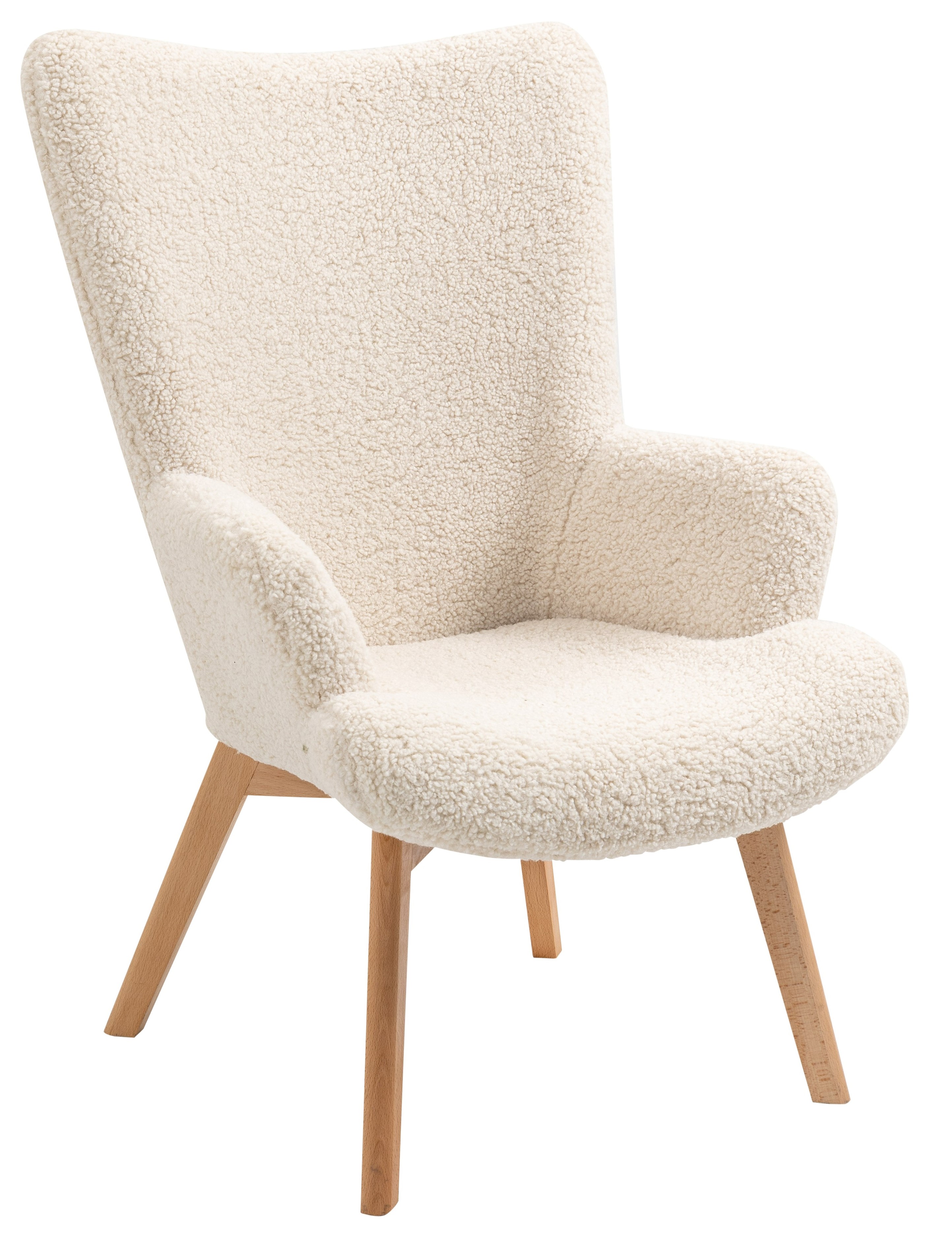 Fauteuil de salon en bois massif, MALMO, NORDLYS