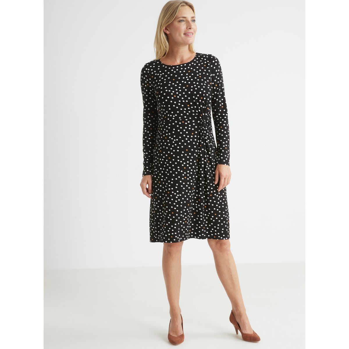 Robe pois hiver La Redoute