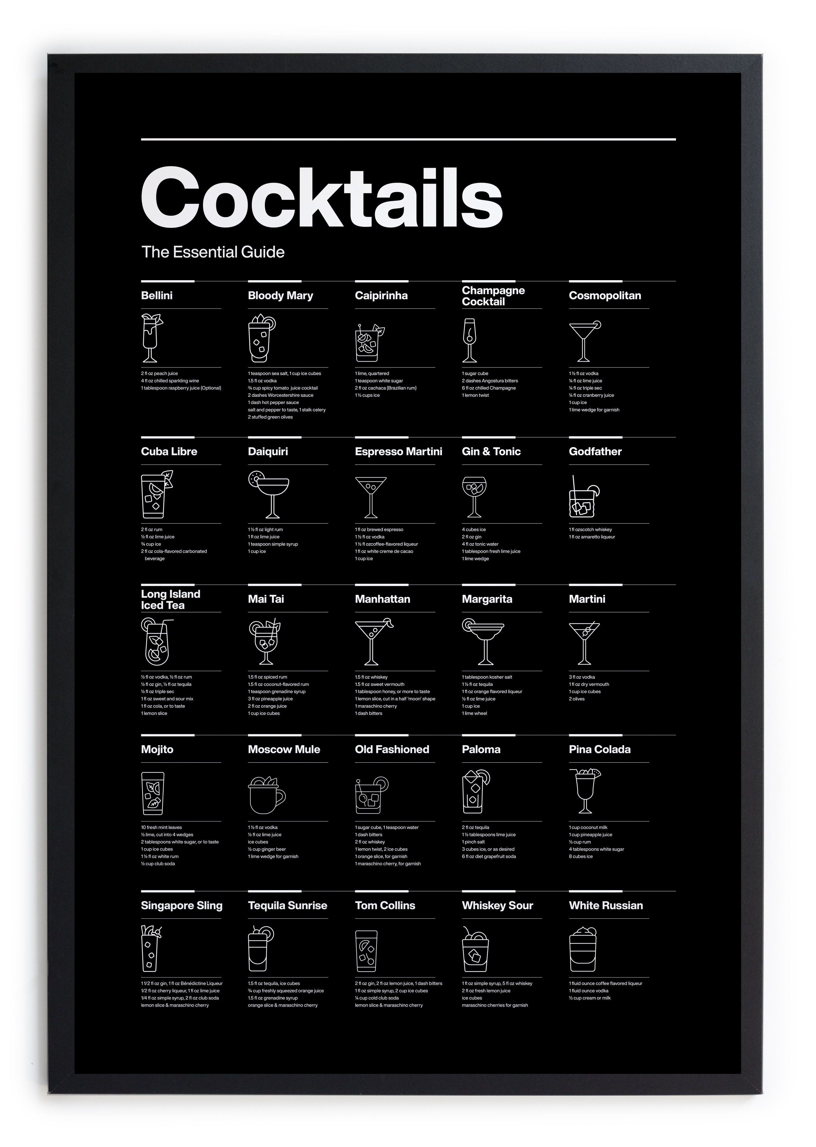 Tableau avec cadre Cocktails Bar, REALLY NICE THINGS