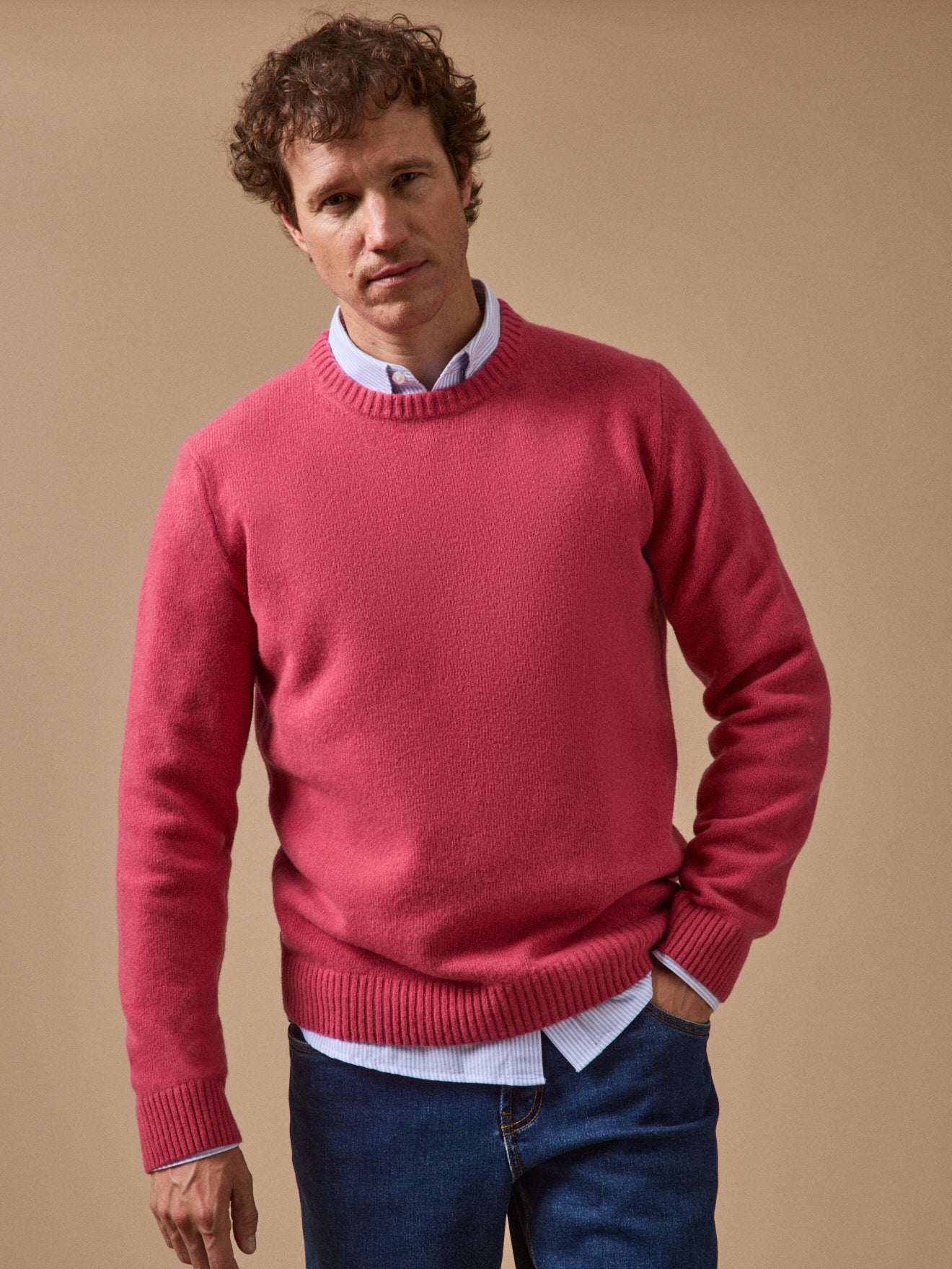Pull col rond laine mélangée, CYRILLUS