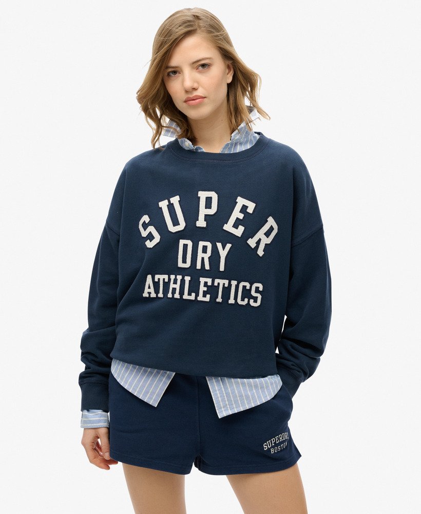 Sweat-shirt décontracté à texte appliqué Athletic Essentials, SUPERDRY