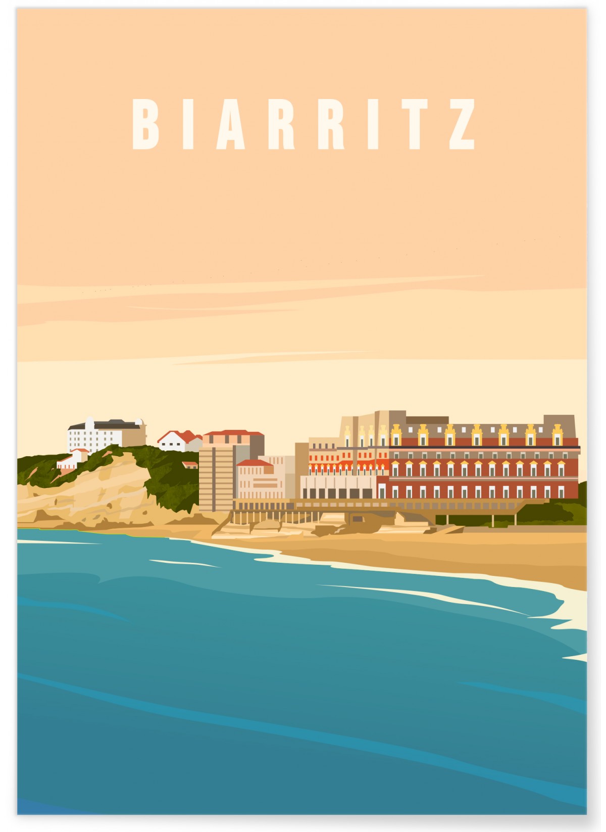 Affiche ville Biarritz 2, L'AFFICHERIE
