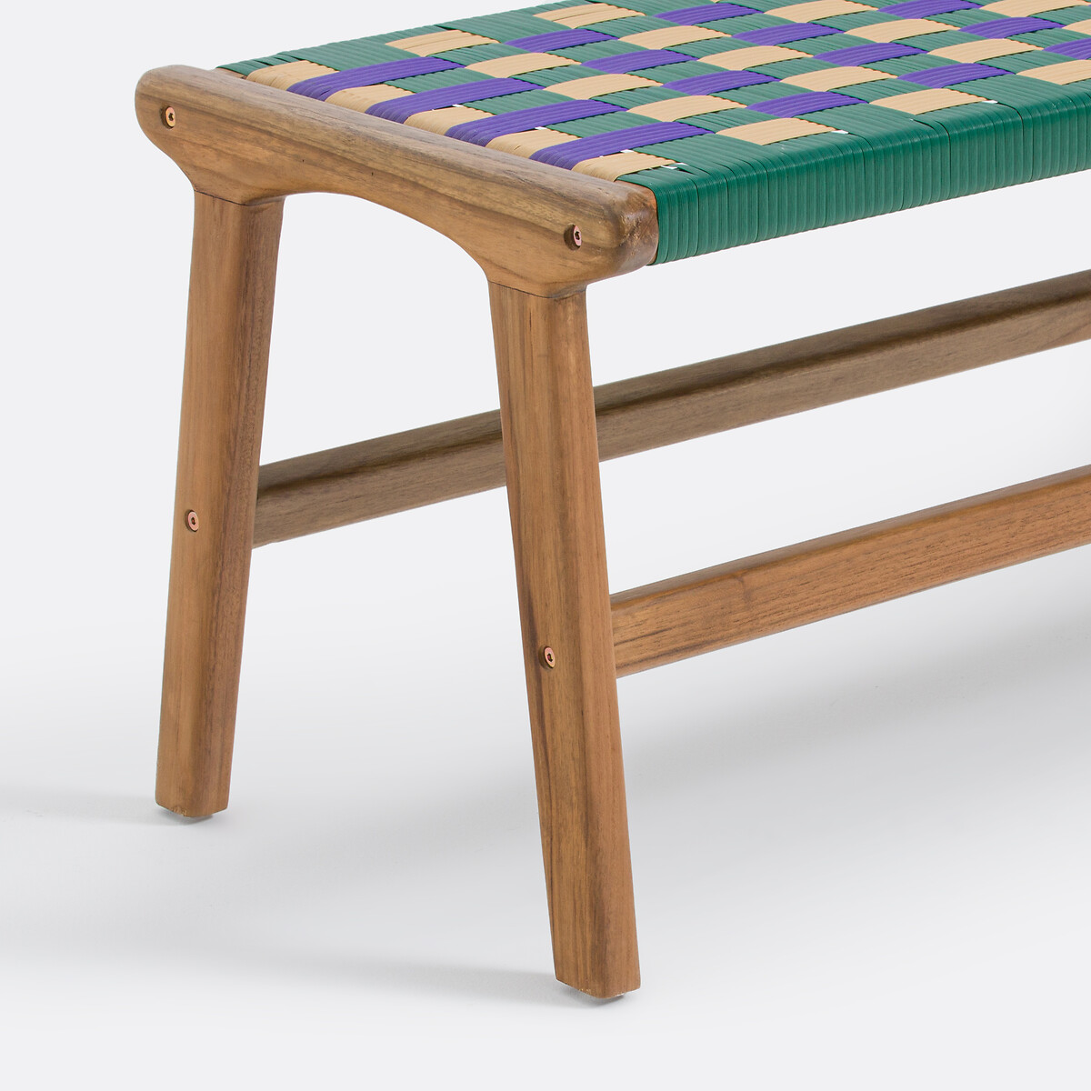 Teak and Resin Outdoor Bench Bianca