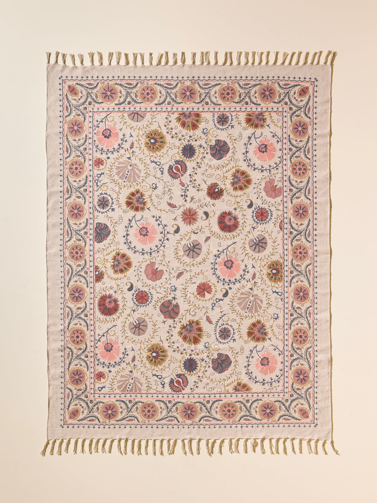 Tapis Flore en coton - Taille M, CYRILLUS