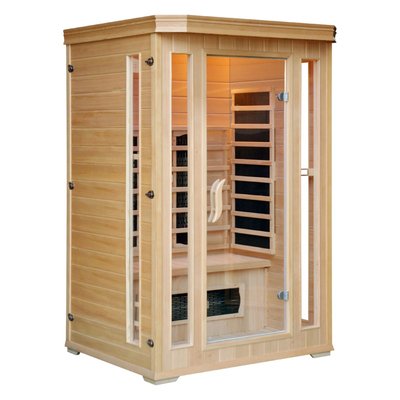 Sauna infrarouge chromothérapie luxe 2 places CONCEPT USINE