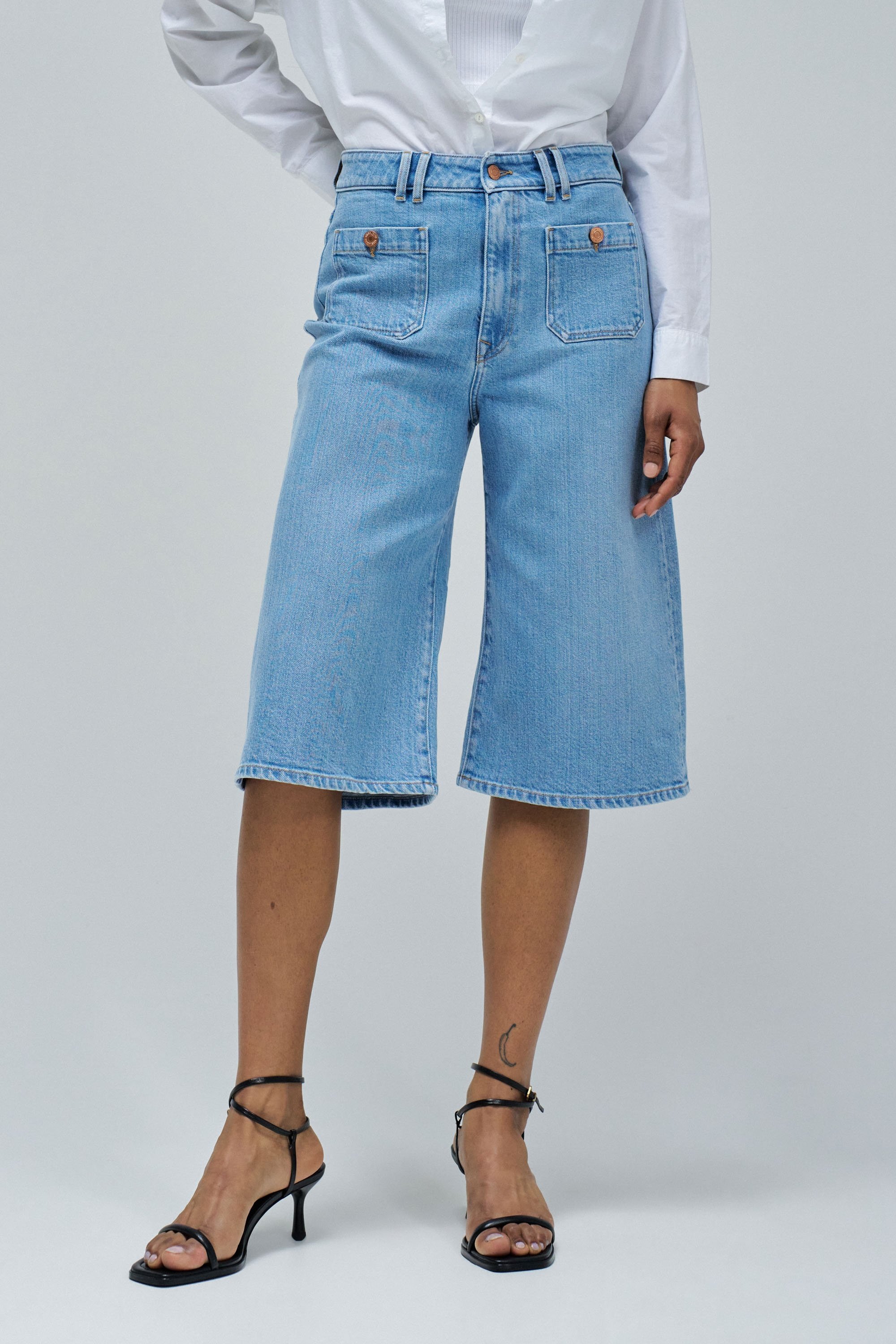 CULOTTE EN LIGHTDENIM, SALSA JEANS
