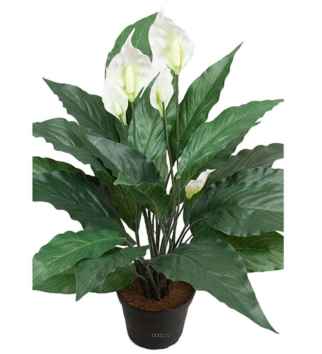 Spathiphyllum artificiel en pot H 43 cm 20, ARTIFICIELLES