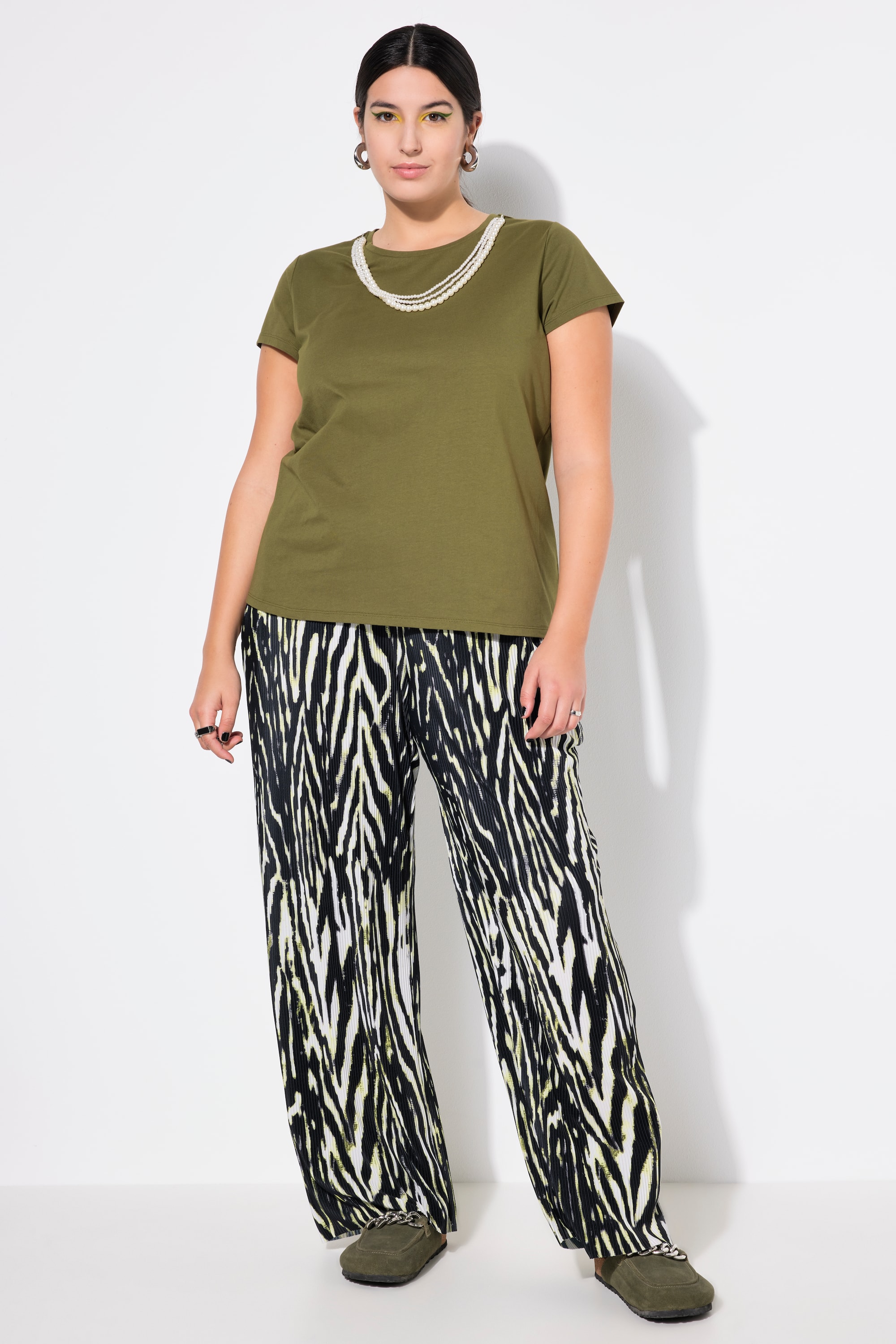 Pantalon plissé, imprimé animal, STUDIO UNTOLD