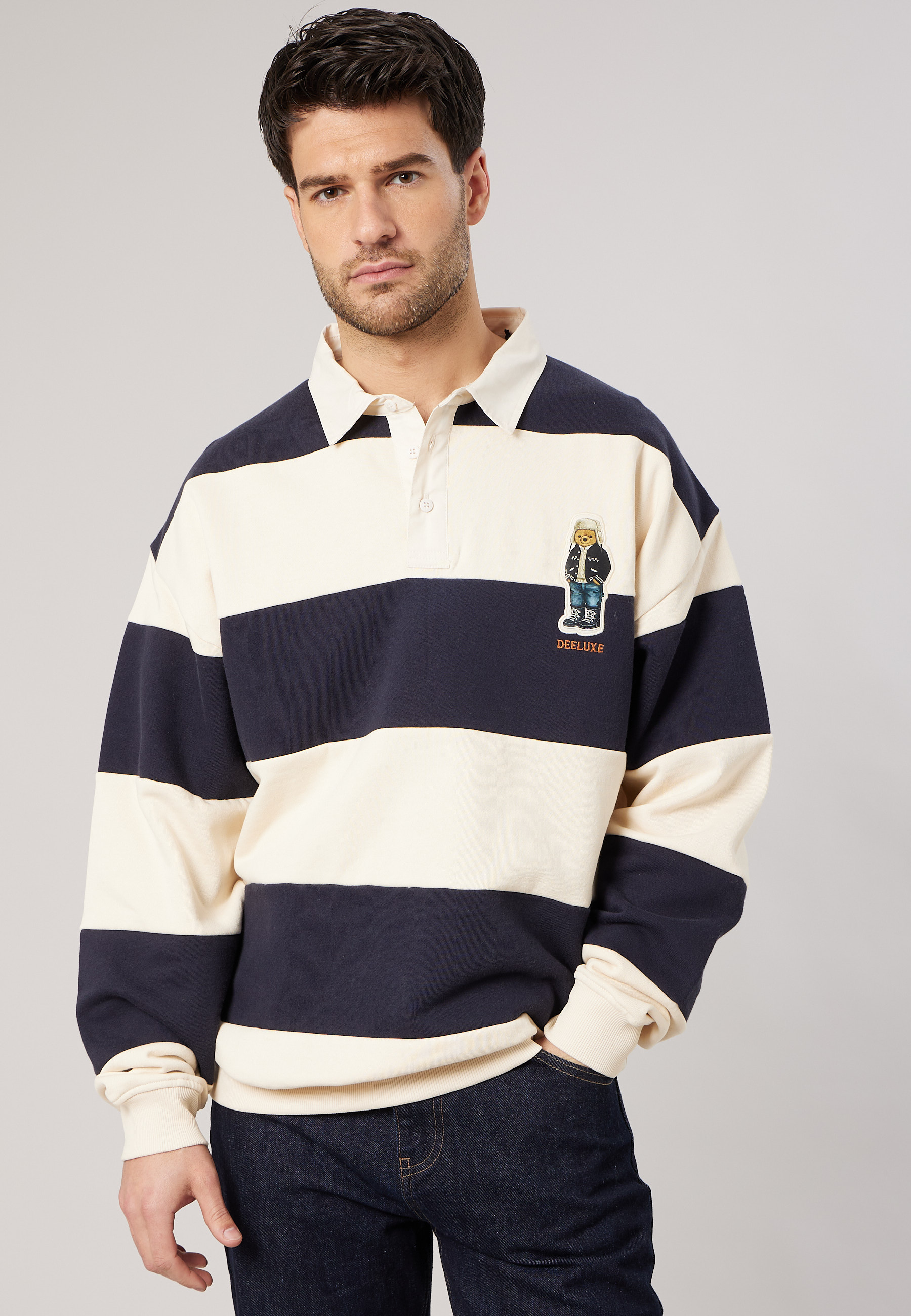 Polo loose homme en 100% coton PRINCETON, DEELUXE