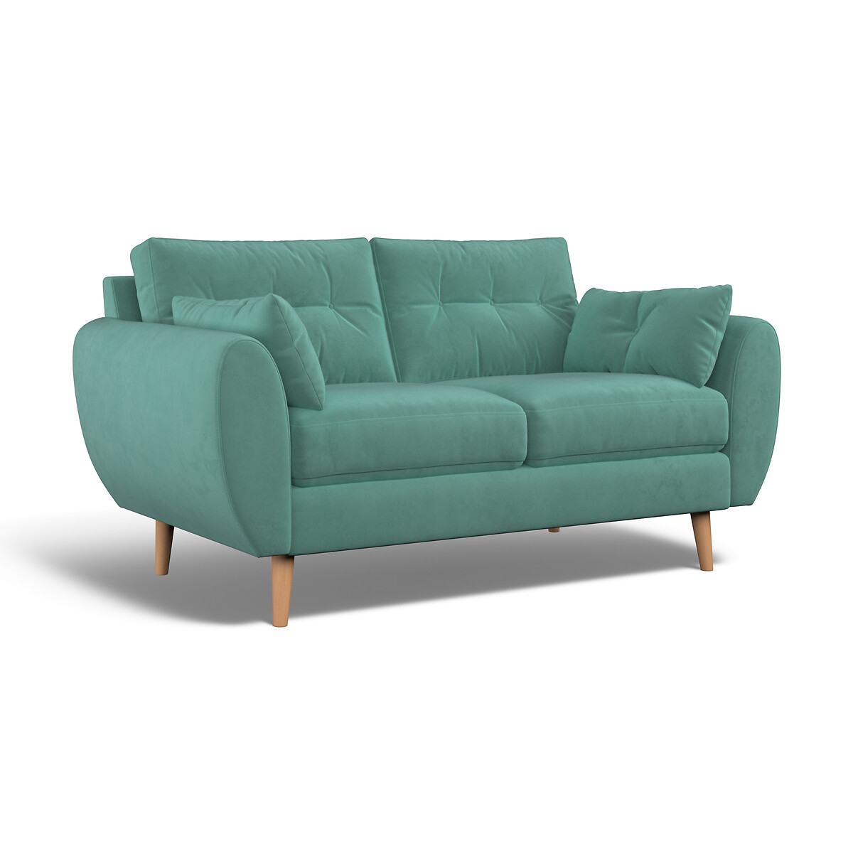 Halston velvet 3 seater sofa clearance