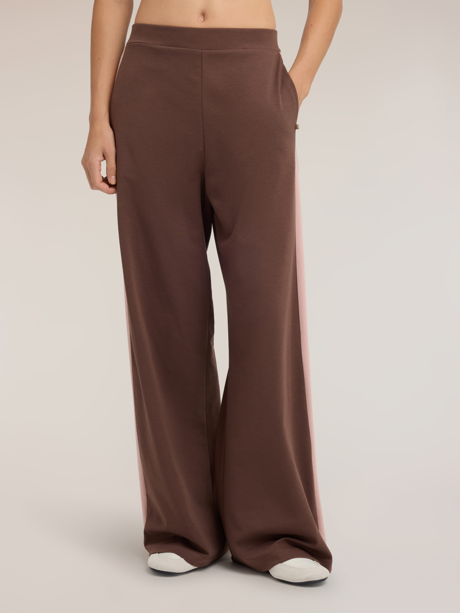 Pantalon palazzo avec bande latérale, MOTIVI