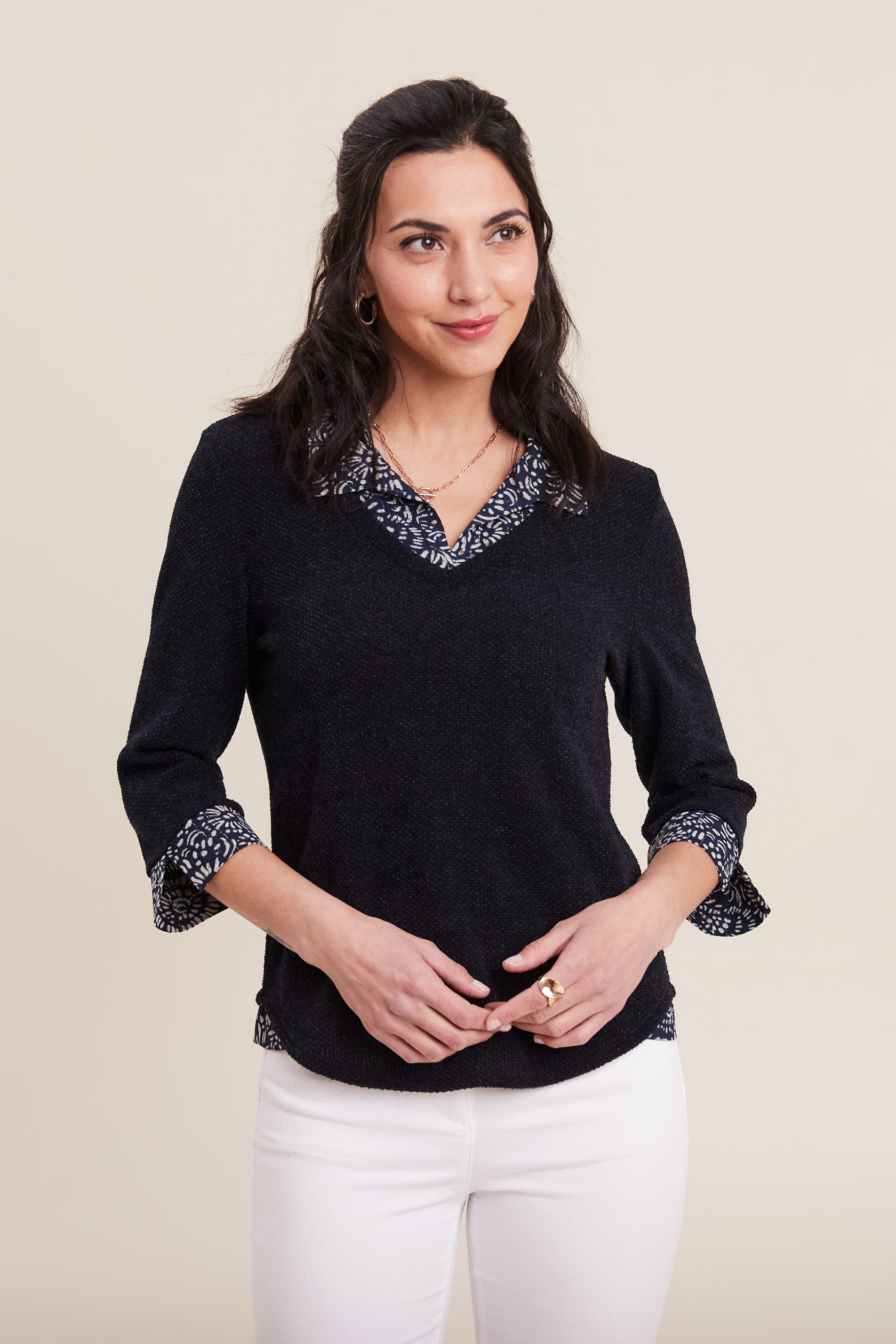 T-shirt manches 3/4 2-en-1, BREAL