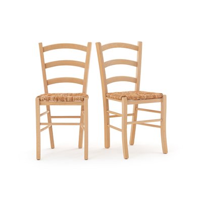 Комплект из 2 стульев с плетеным сидением, Perrine LA REDOUTE INTERIEURS
