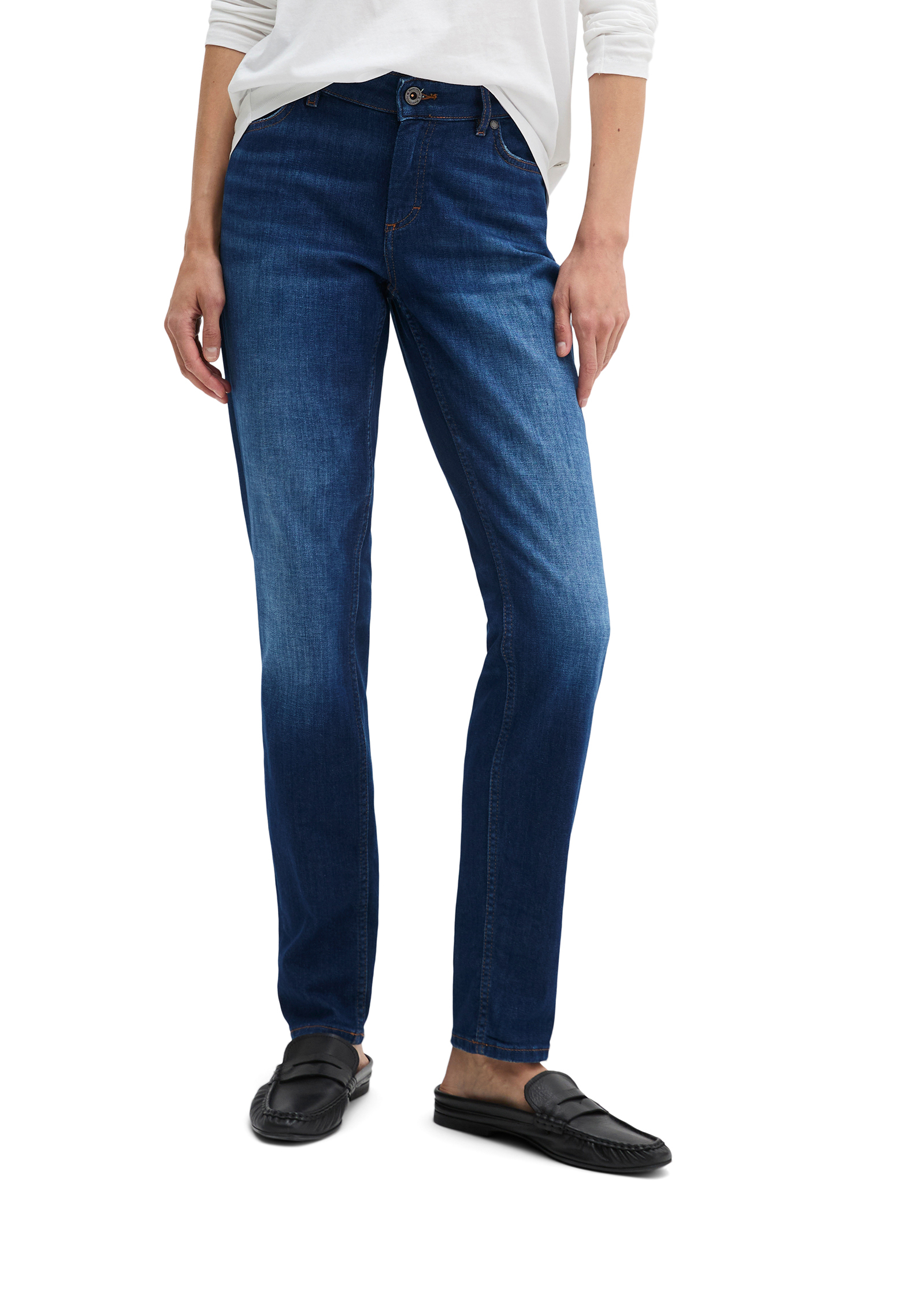 Jeans modèle Alby slim en denim tactile cachemire stretch, MARC O'POLO