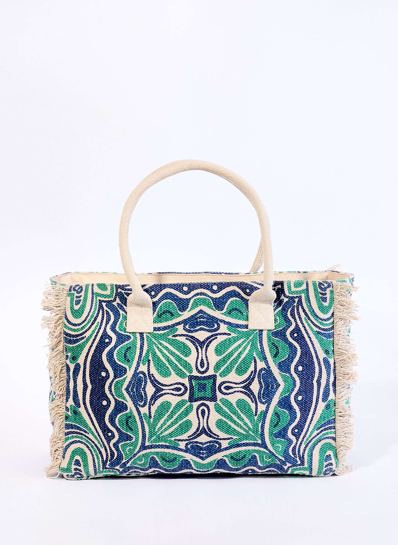 Grand sac cabas imprimé en coton DIANORA, LA FIANCÉE
