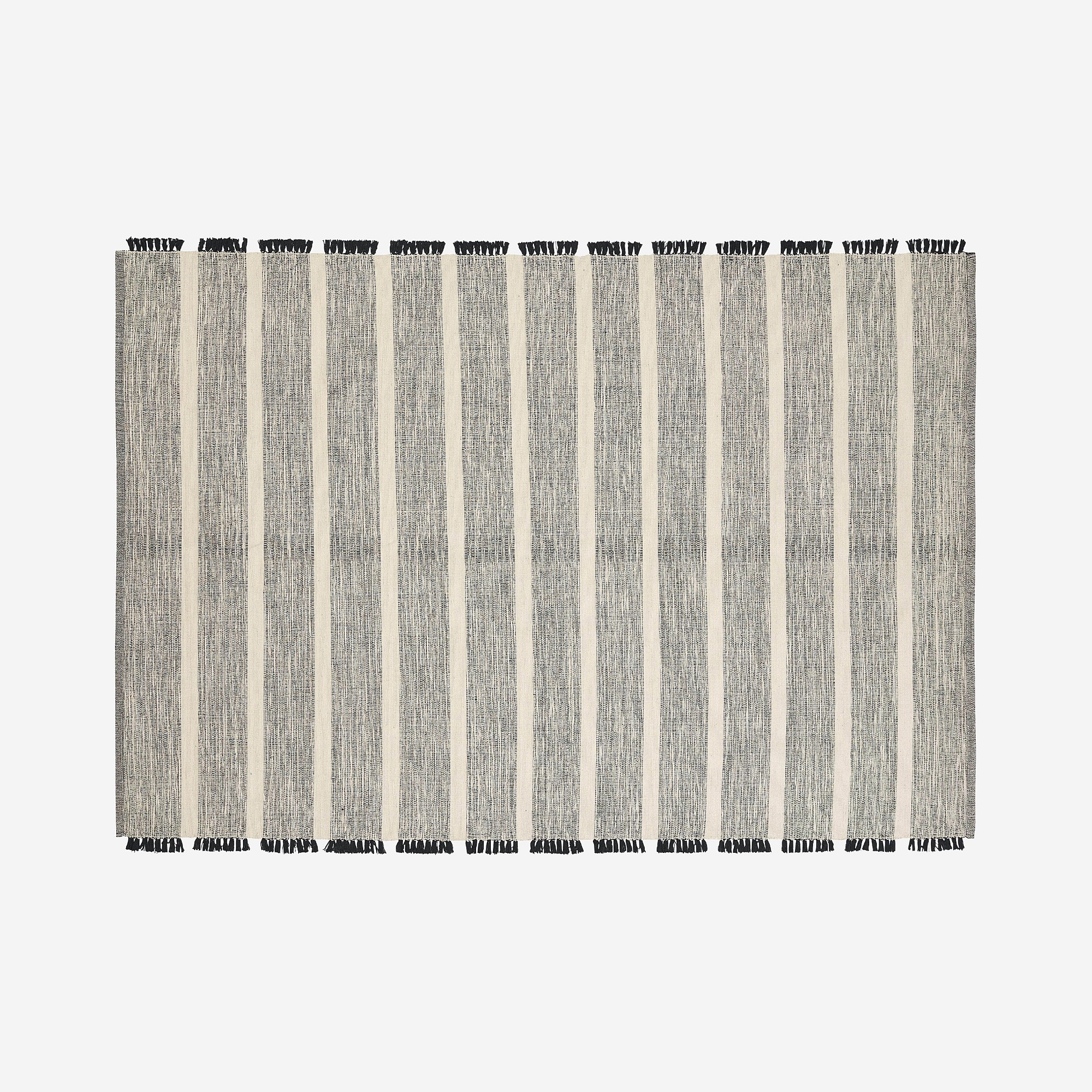 Tapis tissé en coton 160 x 230 cm motifs à rayures CLARENCE, HABITAT
