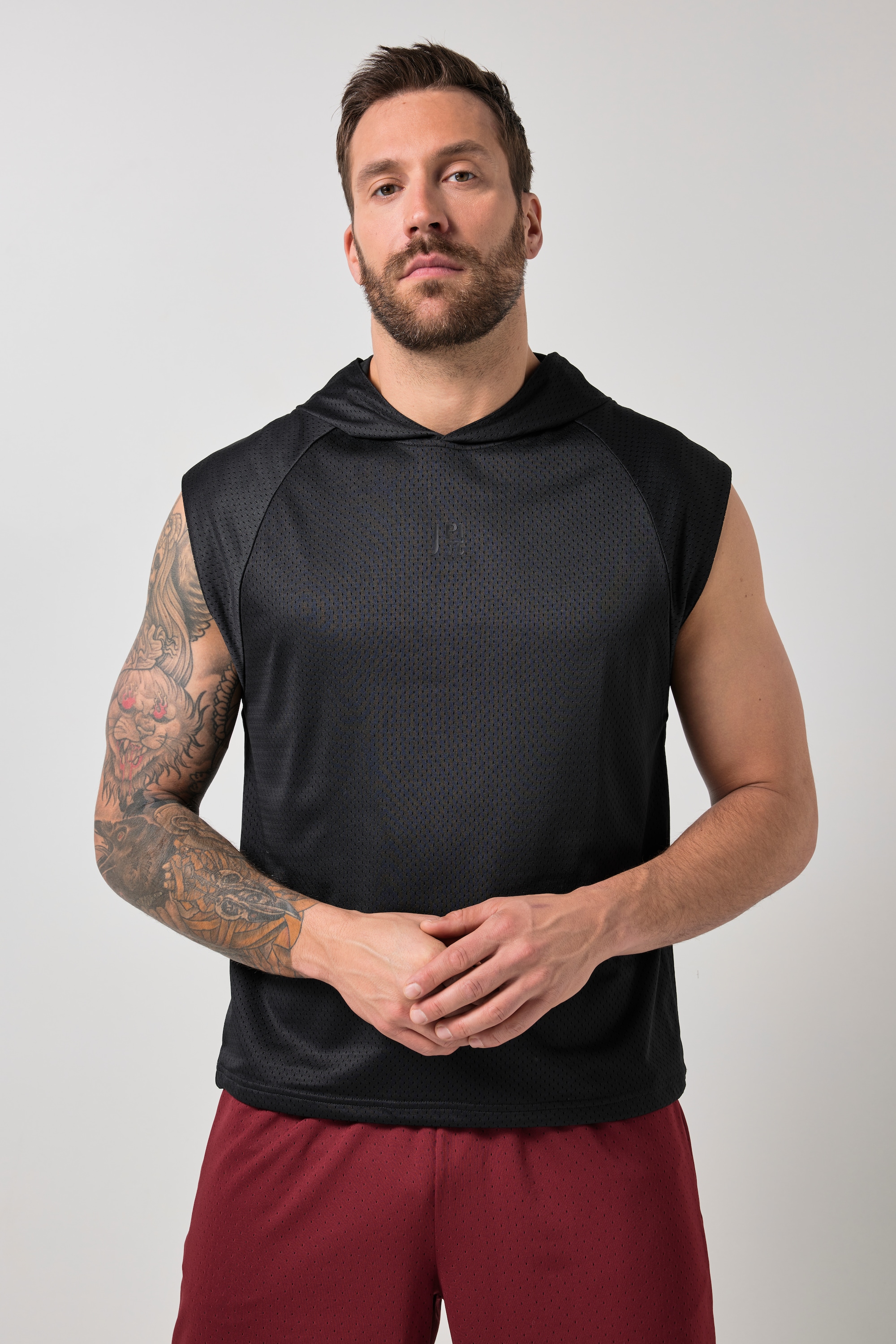 Sweat-shirt à capuche, en mesh, JP1880