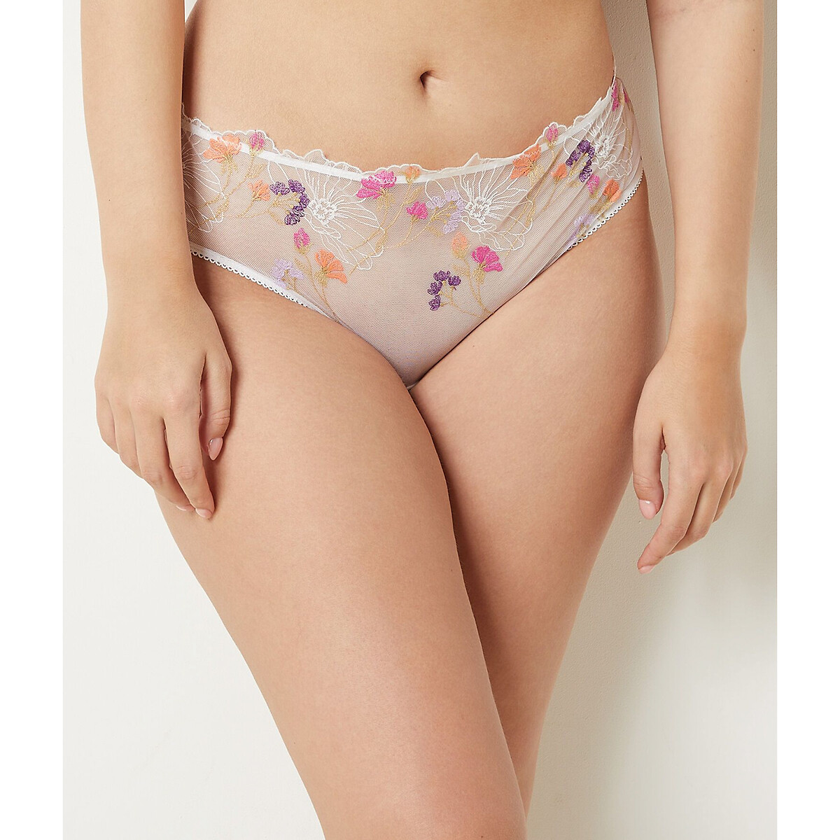 Garden Embroidered Hipster Knickers