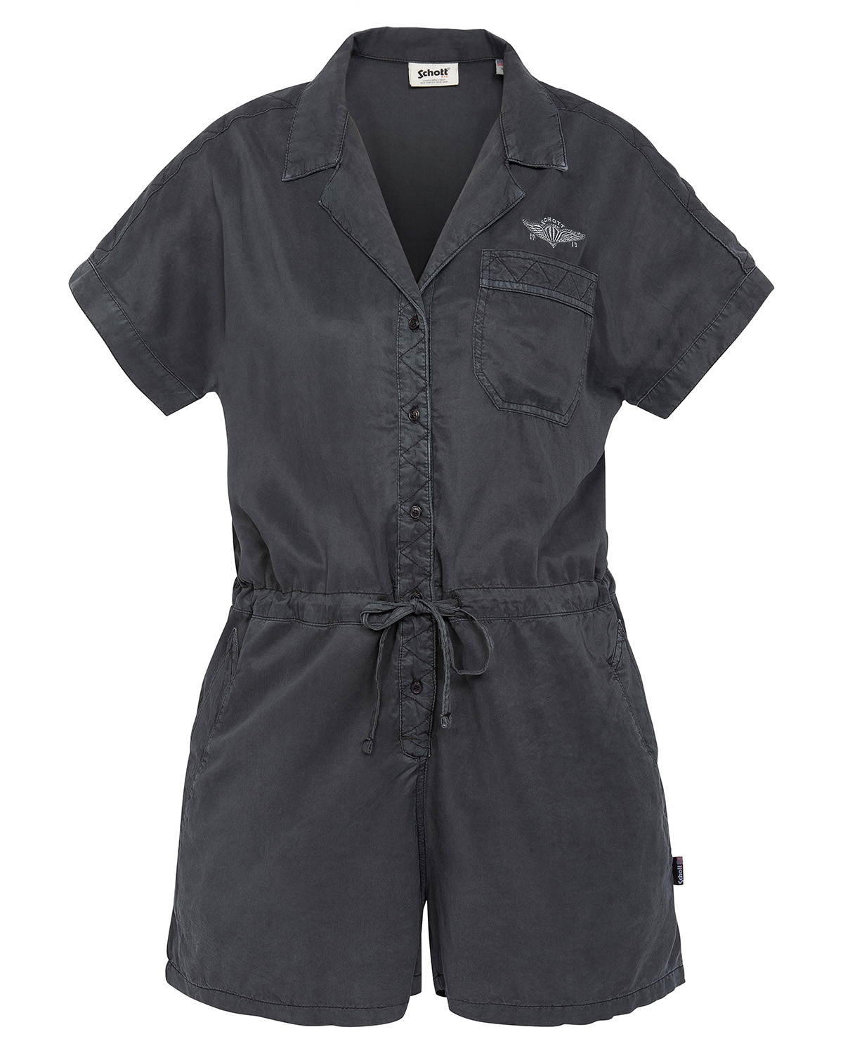 Lightweight army jumpsuit shorts, SCHOTT