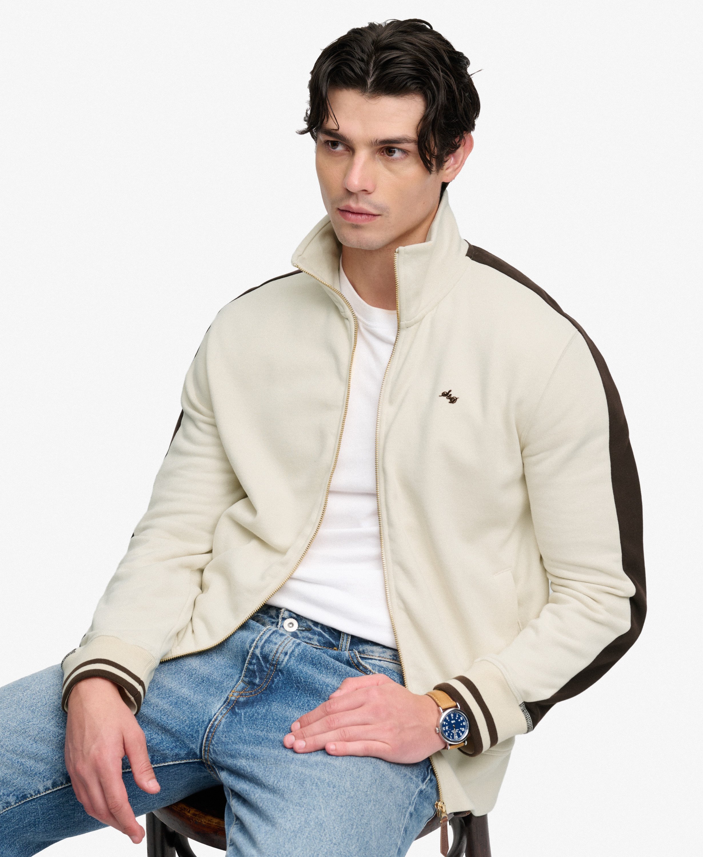 Veste de Survêtement Logo Script Coupe Décontractée, SUPERDRY