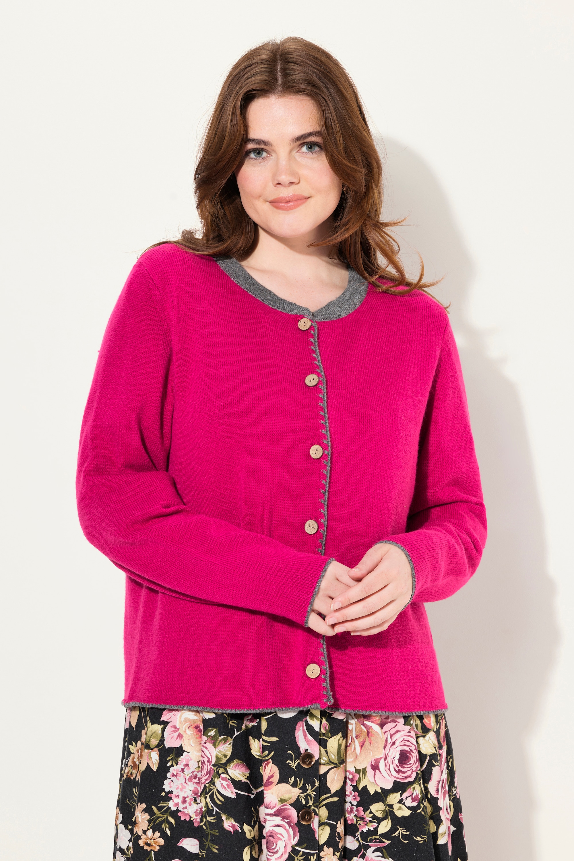 Cardigan à col montant et boutons, ULLA POPKEN