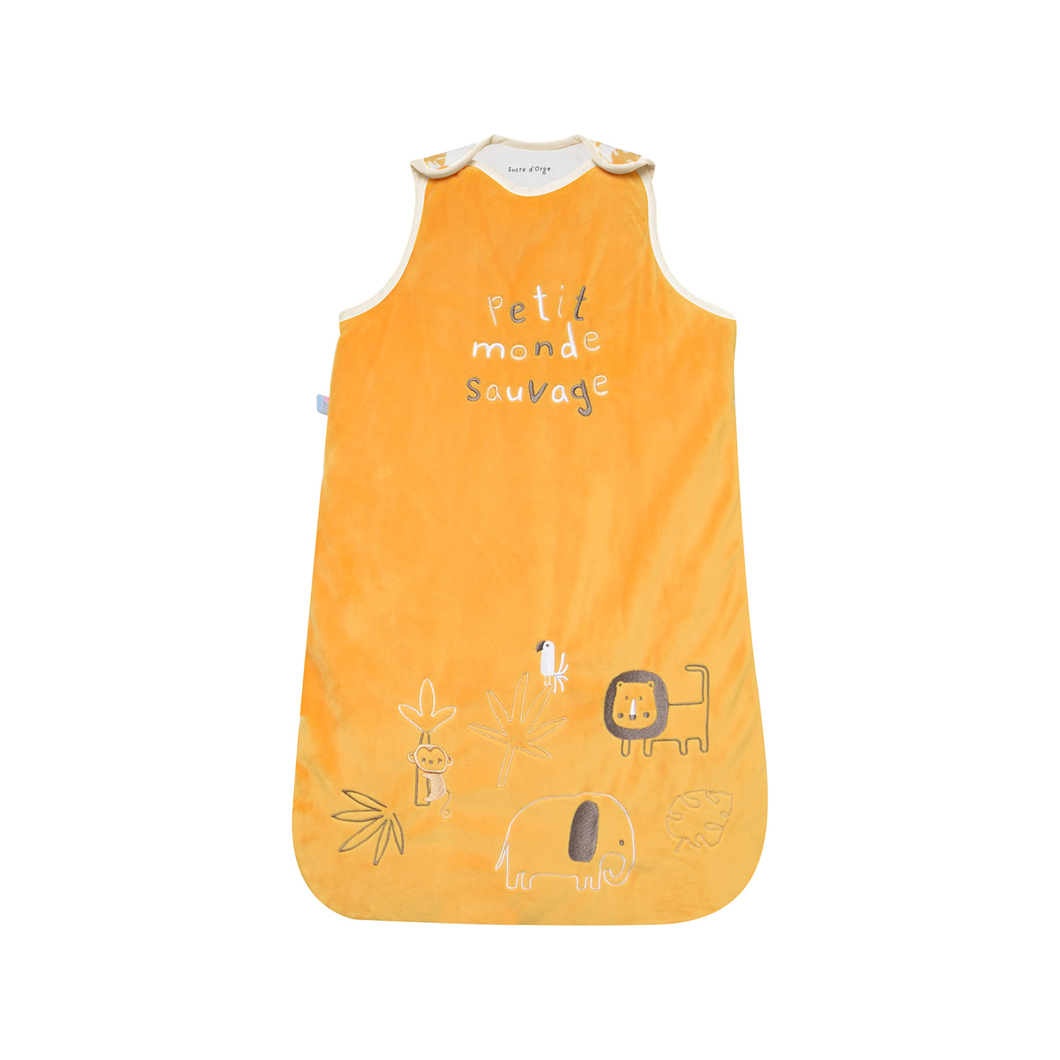 Gigoteuse 0/6m heli velours doux ouverture integrale, SUCRE D'ORGE