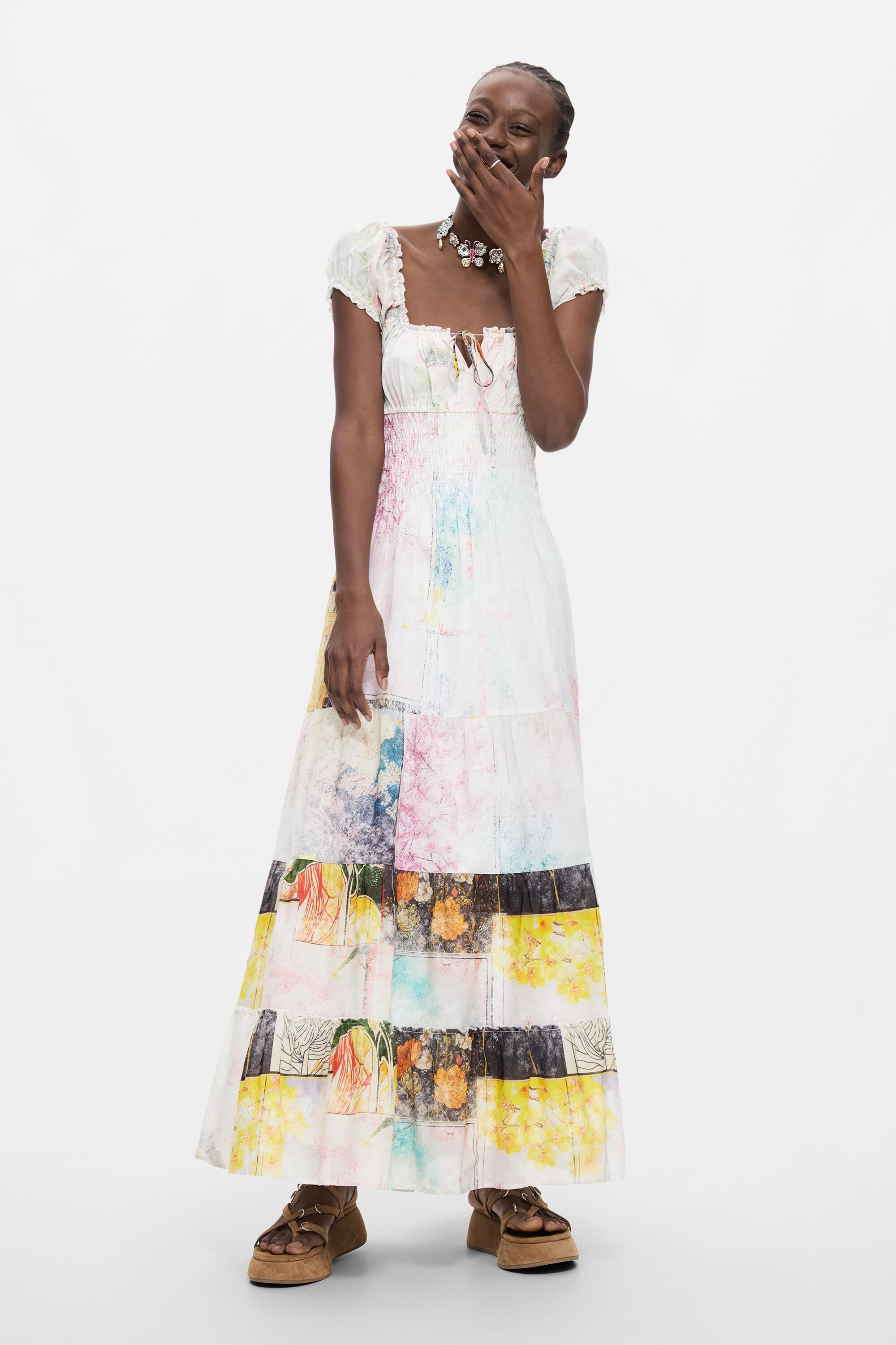 Robe à manches courtes 100 % coton, DESIGUAL