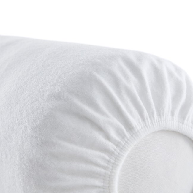 Stain-Resistant Fleece Bolster Pillowcase white LA REDOUTE INTERIEURS