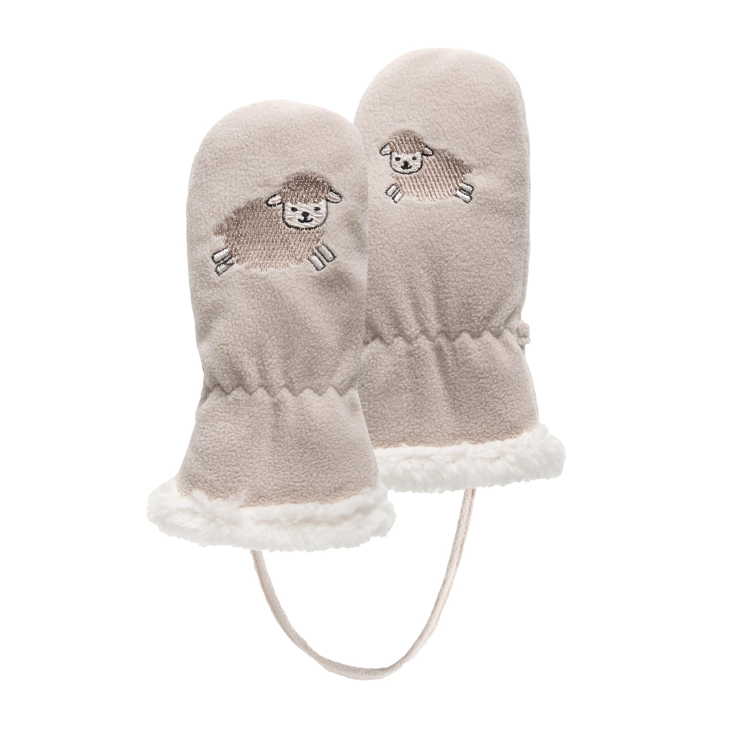 Gants 2/4 ans en polaire détail mouton - doublés imitation fourrure, ISOTONER