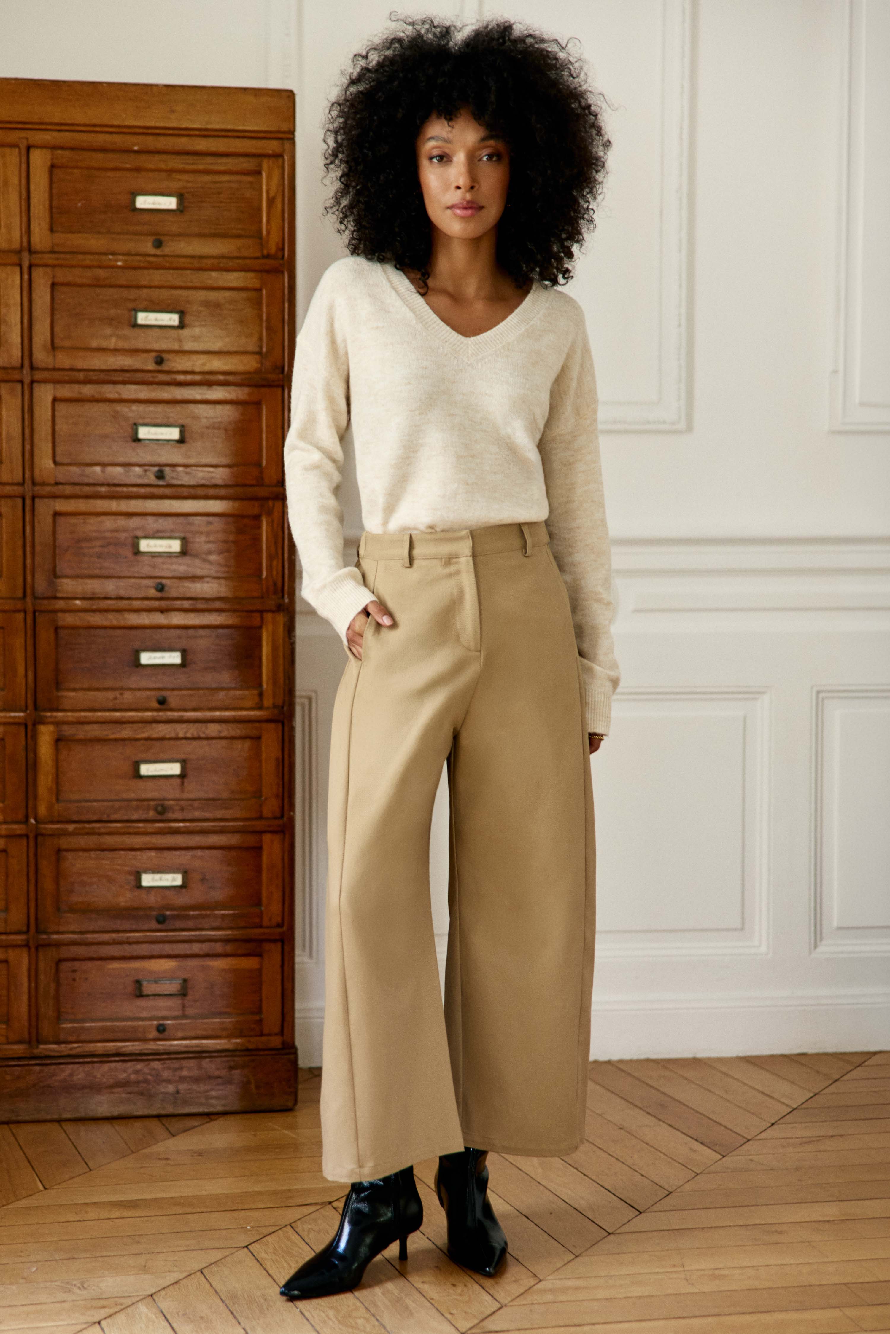 Pantalon barrel uni PARREL, LA PETITE ETOILE